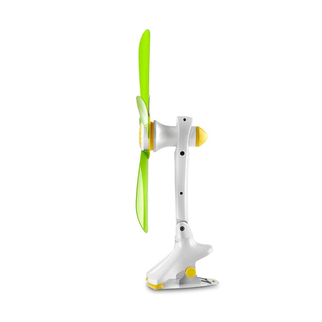 LXB Silent Mini Clip-on Fan with Switch - Portable Desk Fan for Home, Office, Dorm & Student Study | Multi-Scenario Cooling Solution (Green)