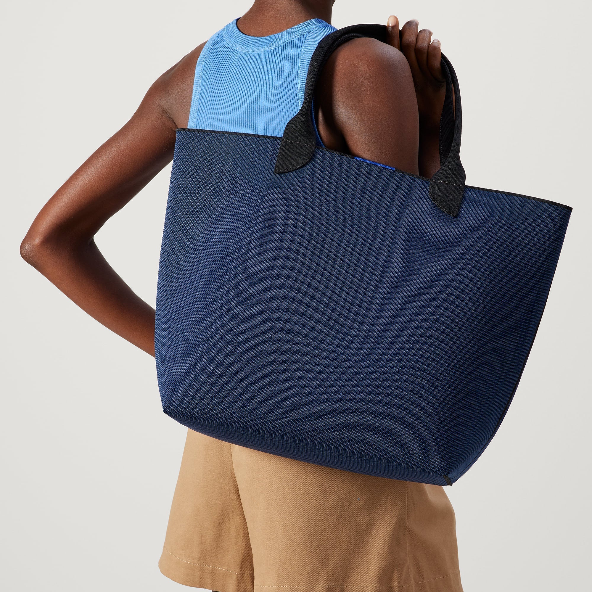 Lightweight Tote Bag for Women - Stylish Sapphire & Onyx Design - Perfect for Work, Travel, and Everyday Use