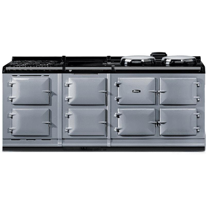 AGA 83-Inch R7 210 Classic Electric Range with Hot Cupboard & Dual Fuel Module - Premium Kitchen Appliance for Modern Homes | Perfect for Cooking, Baking & Entertaining (Model AR7783WGLPDVE)