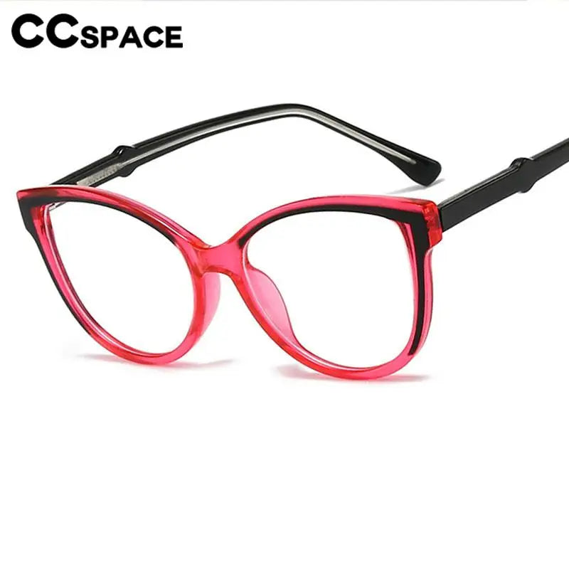 CCspace Women's Full Rim Oval Polycarbonate Reading Glasses R57605 - Lightweight & Stylish for Reading, Computer Work & Daily Use