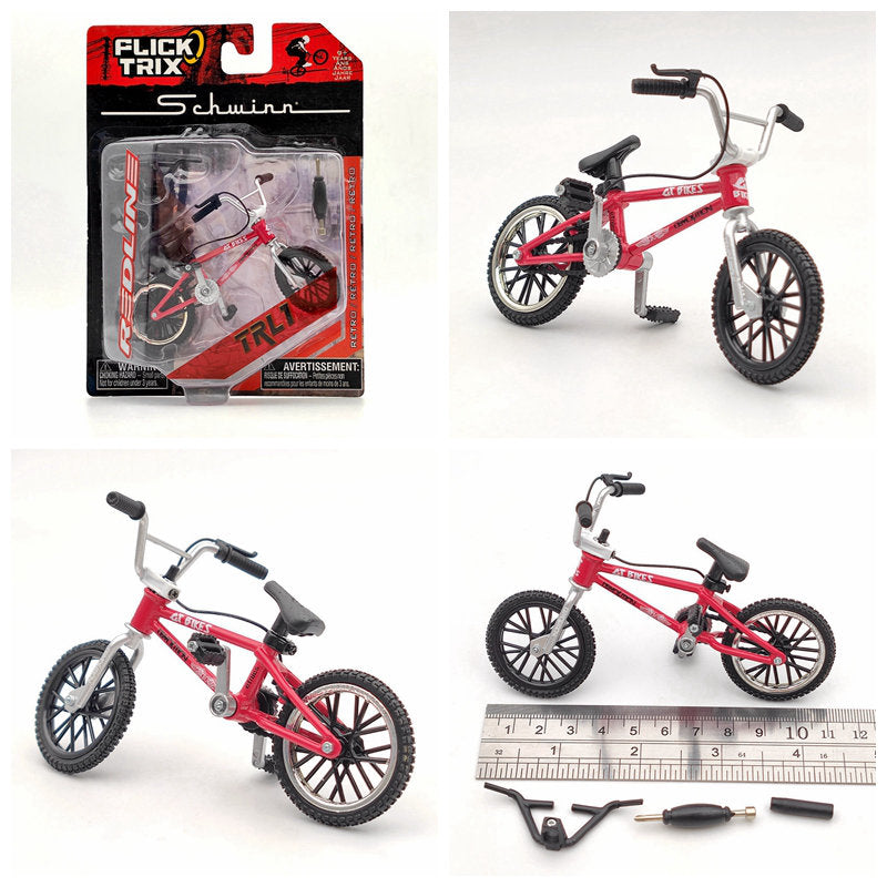 Premium Finger Bike FLICK TRIX Mini BMX Diecast Model Toy - Collectible Miniature Bicycle for Kids & Adults - Perfect for Office Desk Decor, Stress Relief, and Gift Giving