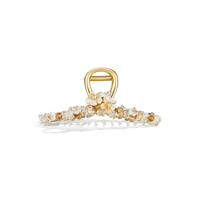 Jasmine XL Hair Claw Clip - Large Strong Hair Clips for Women, Non-Slip Hair Accessories for Thick Hair - Perfect for Ponytails, Buns, and Updos