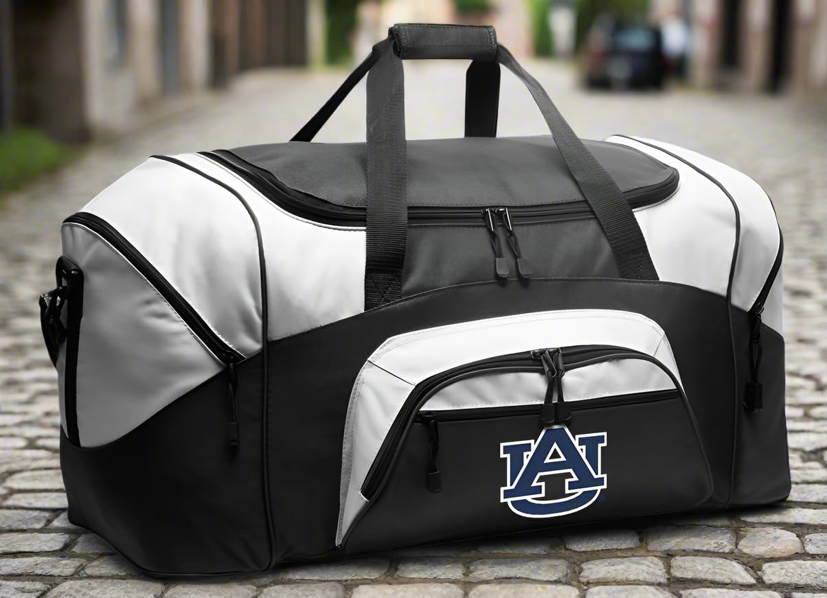 **Large Auburn Duffle Bag for Men & Women - Travel, Gym & Sports Duffel Bag - Durable Carry-On Suitcase for Workouts, Weekend Trips & Outdoor Adventures**