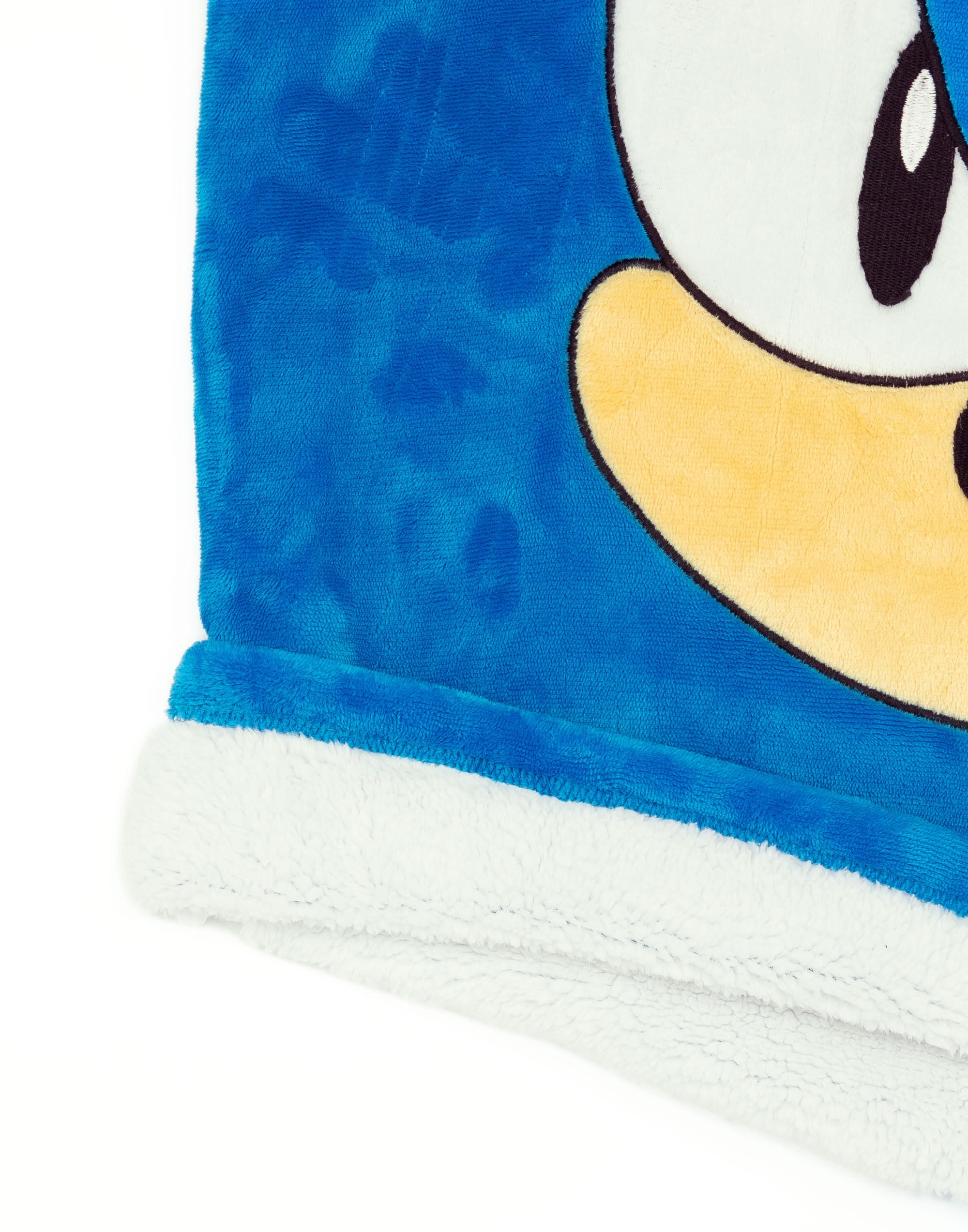 Sonic the Hedgehog Boys Wearable Blanket Hoodie - Kids Oversized Fleece Gaming Hoodie | One Size Loungewear Sweatshirt | Sleepwear & Gift for Children | Perfect for Gaming, Lounging & Sleepovers