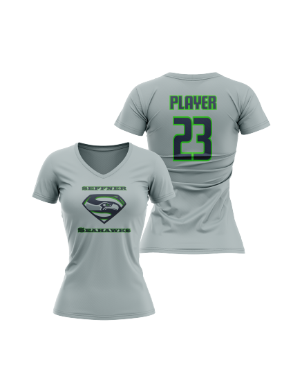 Seattle Seahawks Women's Sublimated Football Jersey - Official NFL Licensed Apparel for Game Day & Fan Events
