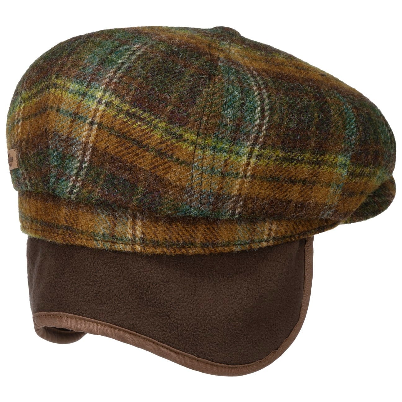 Stetson Hatteras Meadville Ear Flap Flat Cap - Winter Wool Hat for Men | Outdoor Activities & Cold Weather Protection