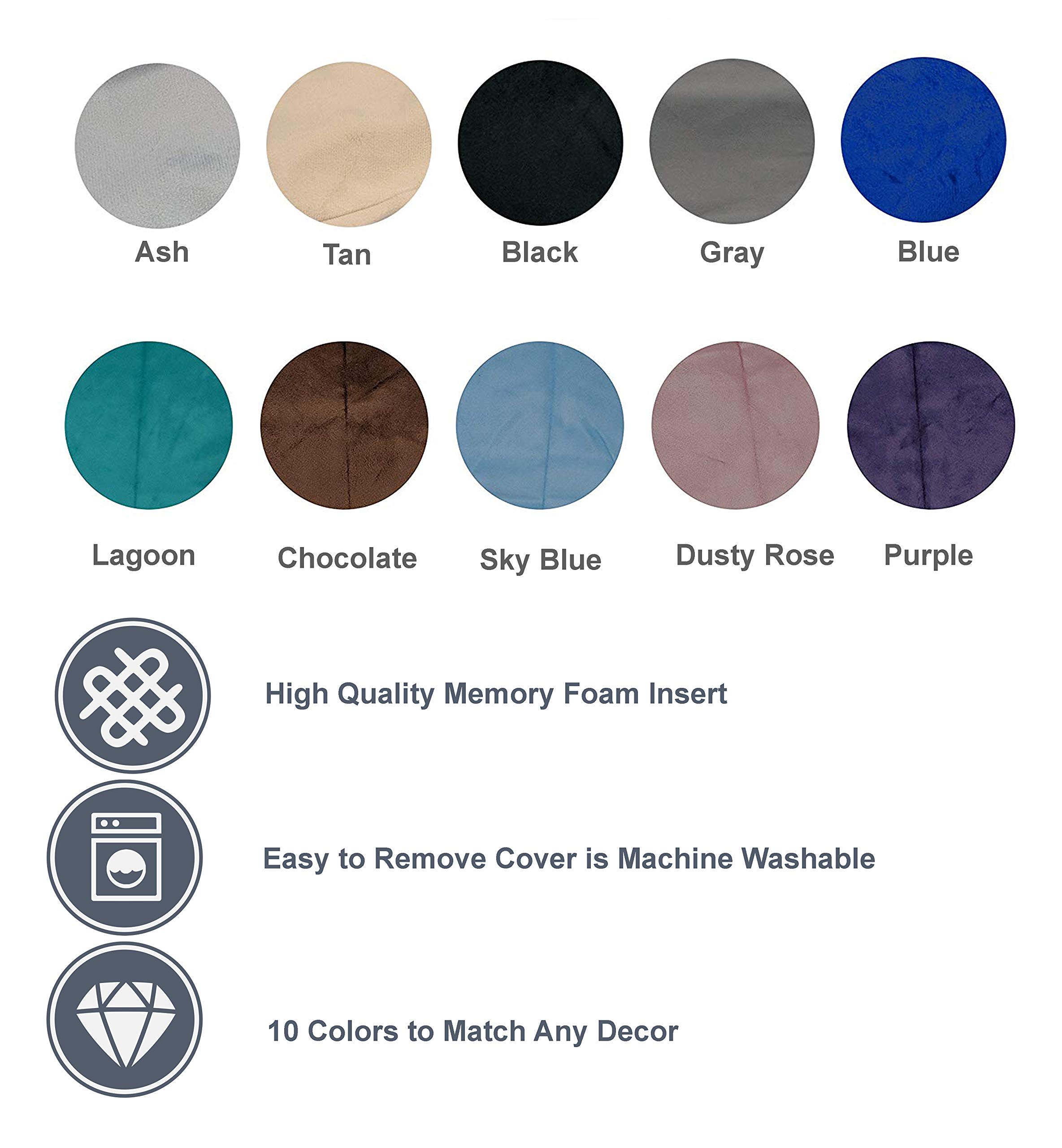 Premium Kids Memory Foam Bean Bag Chair - 3ft Comfortable & Washable Cover for Boys & Girls | Perfect for Bedroom, Playroom, Reading Nook & Gaming Setup