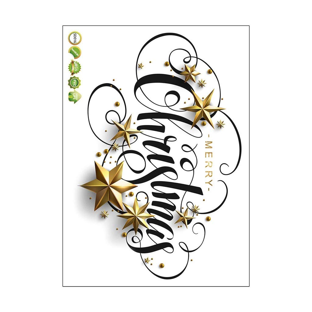 Creative Christmas Mirror Wall Stickers - Merry Holiday Decals for Mirrors, DIY Crafts - Perfect for Home, Office & Party Decorations