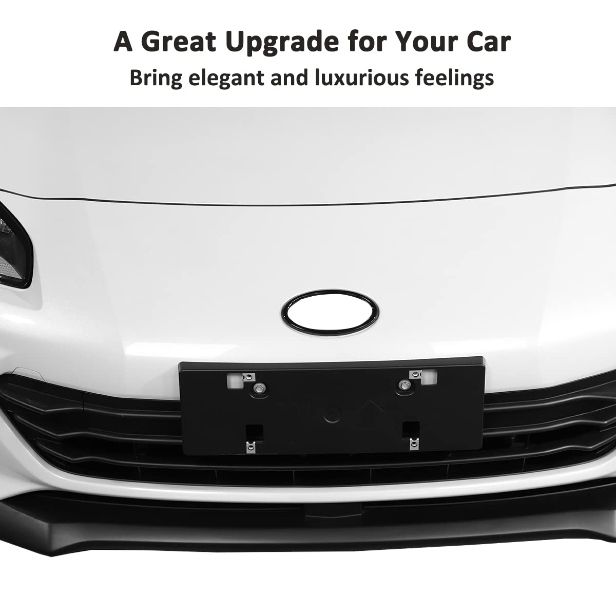 Subaru BRZ & Toyota 86 2022 Front Logo Cover - Black Hood Ring Trim Decorative Sticker | Car Accessories for Customization & Personalization | Perfect for Car Enthusiasts & Auto Modifications