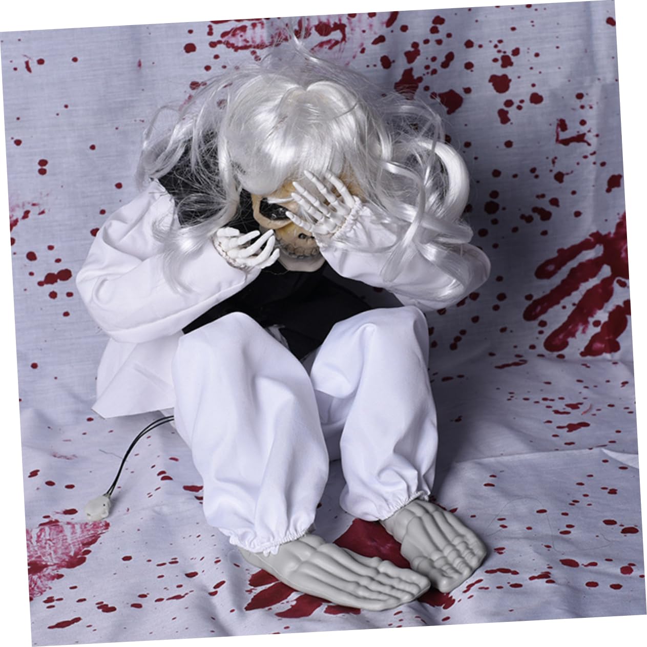 Scary Ghost Doll Toy for Halloween Decor & Party Props - Crying Girl Ghost