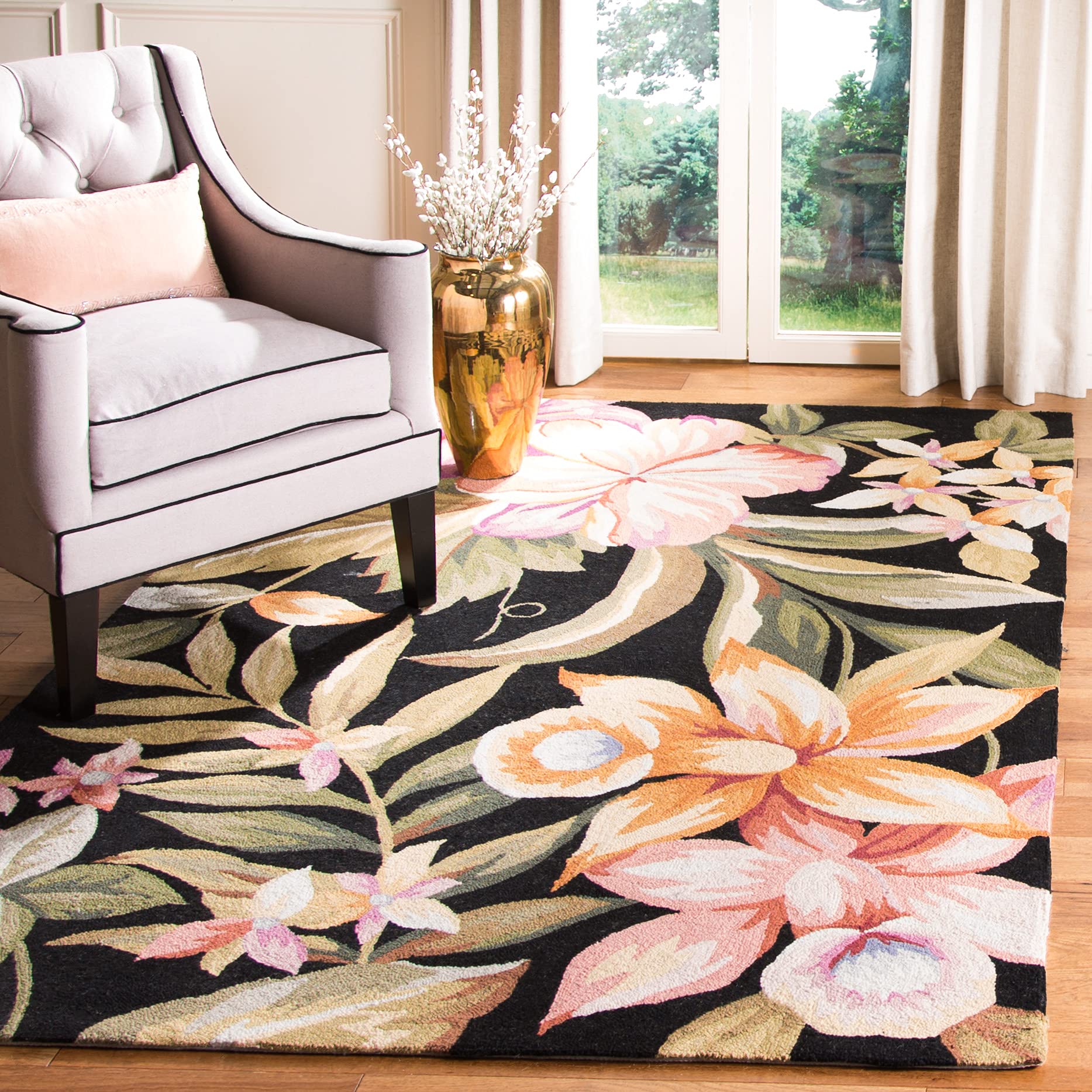 SAFAVIEH Chelsea Collection Hand-Hooked Wool Accent Rug - 3'9