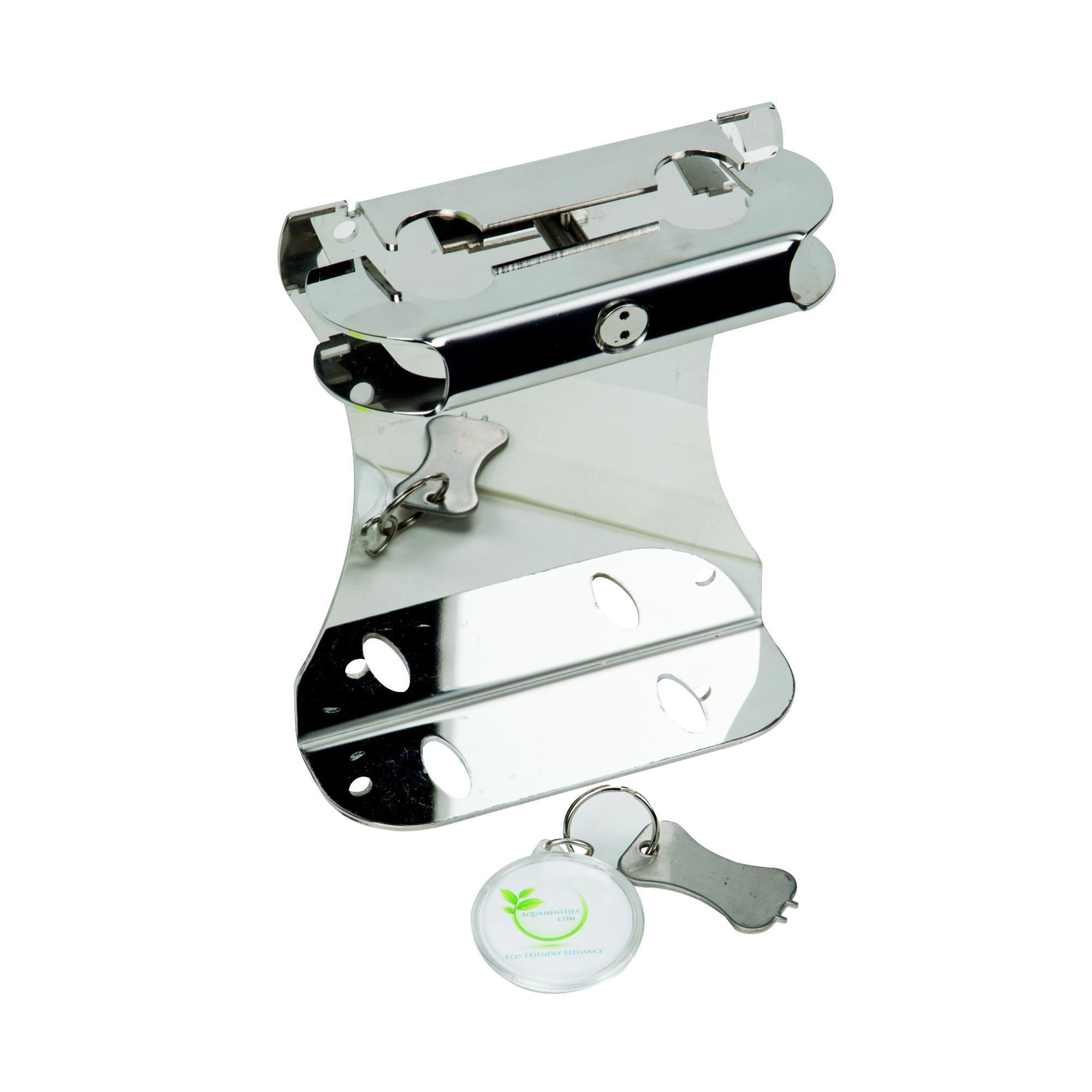 Premium Stainless Steel Amenity Station with Key - Secure Storage for Hotels, Offices & Public Spaces