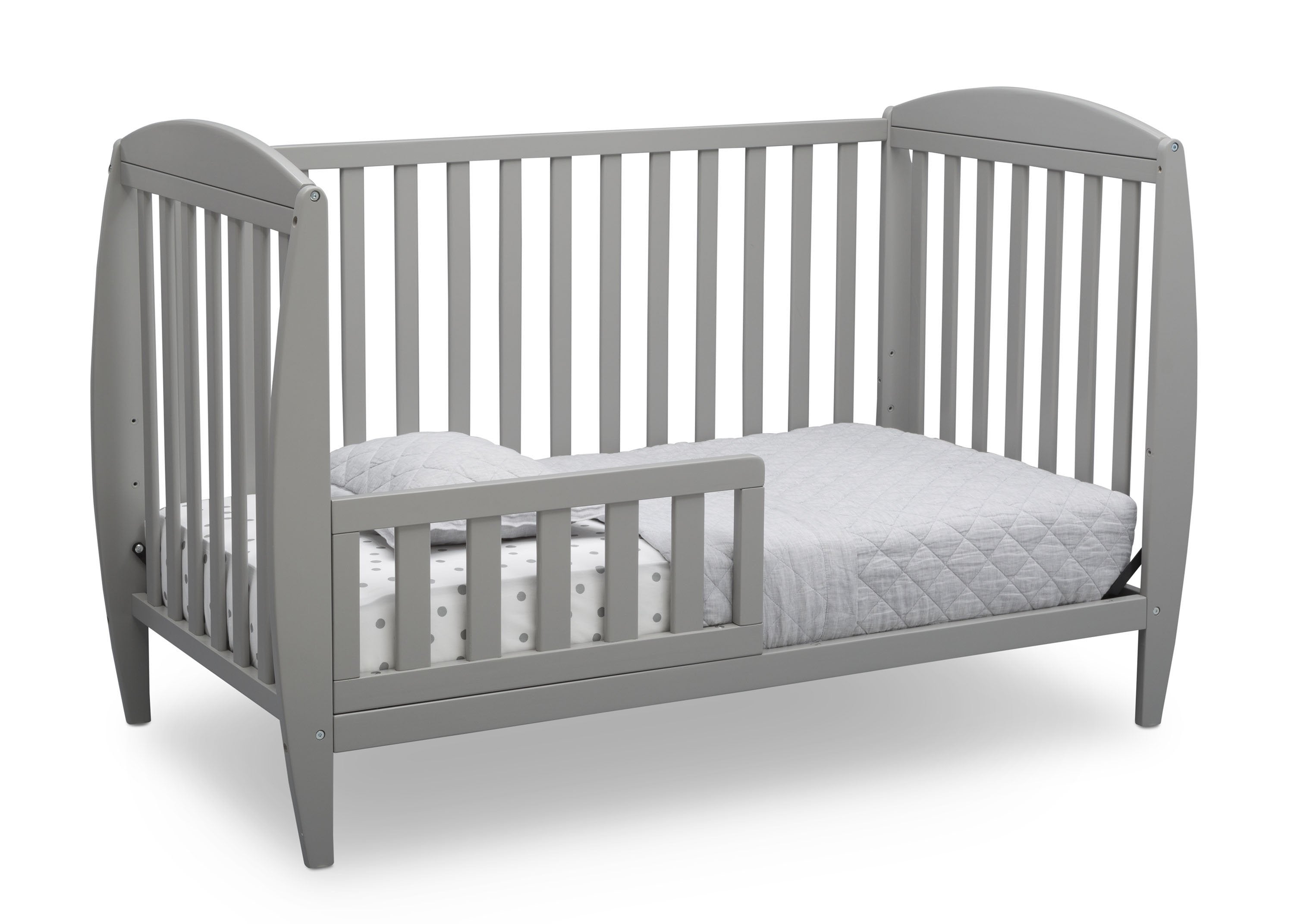 Taylor 4-in-1 Convertible Baby Crib - White Nursery Furniture for Newborn to Toddler Bed | Perfect for Modern Nursery, Bedroom & Daycare Centers