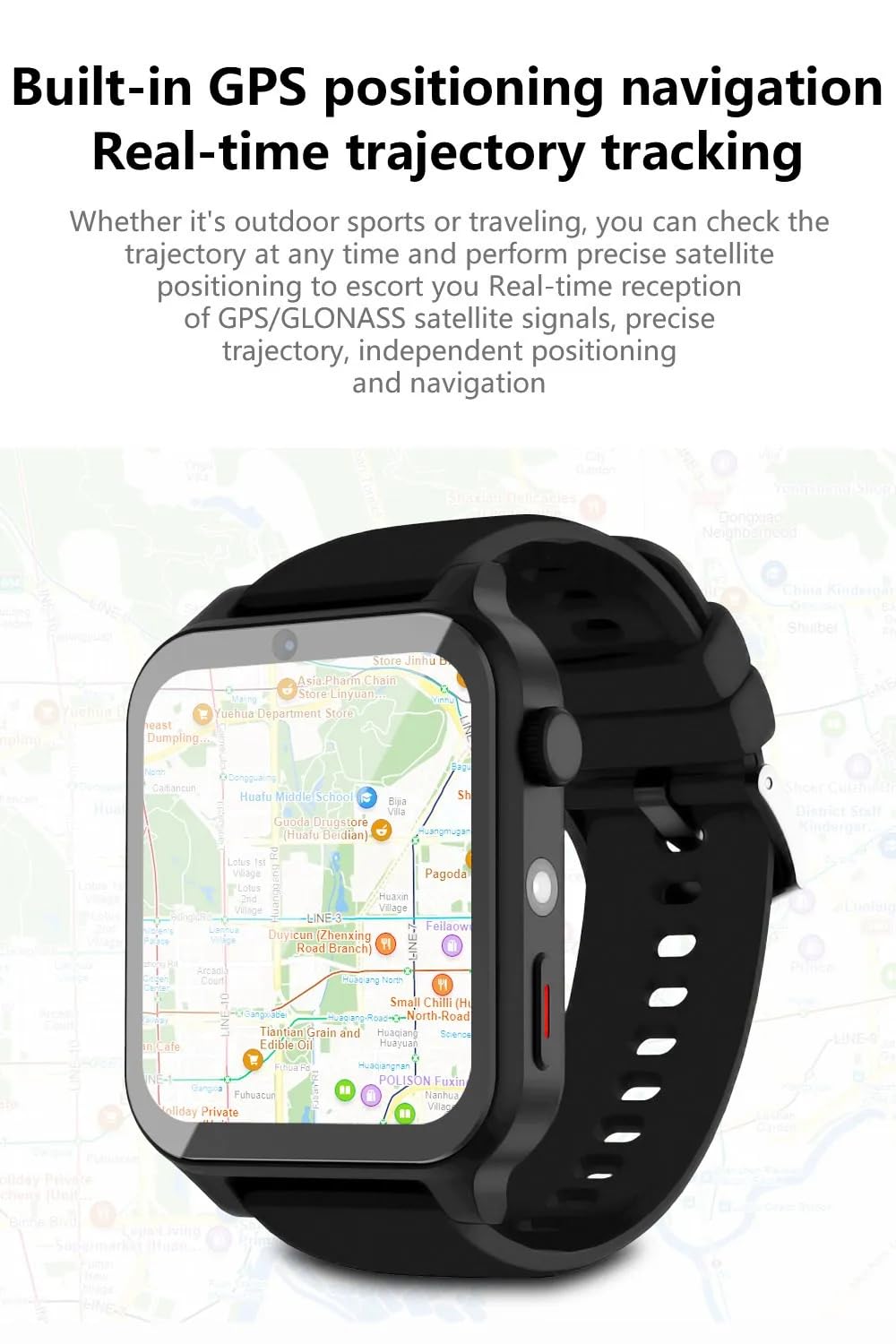 4G LTE Smart Watch Phone - Android 9.0 OS, 4GB RAM 64GB ROM, 1.99