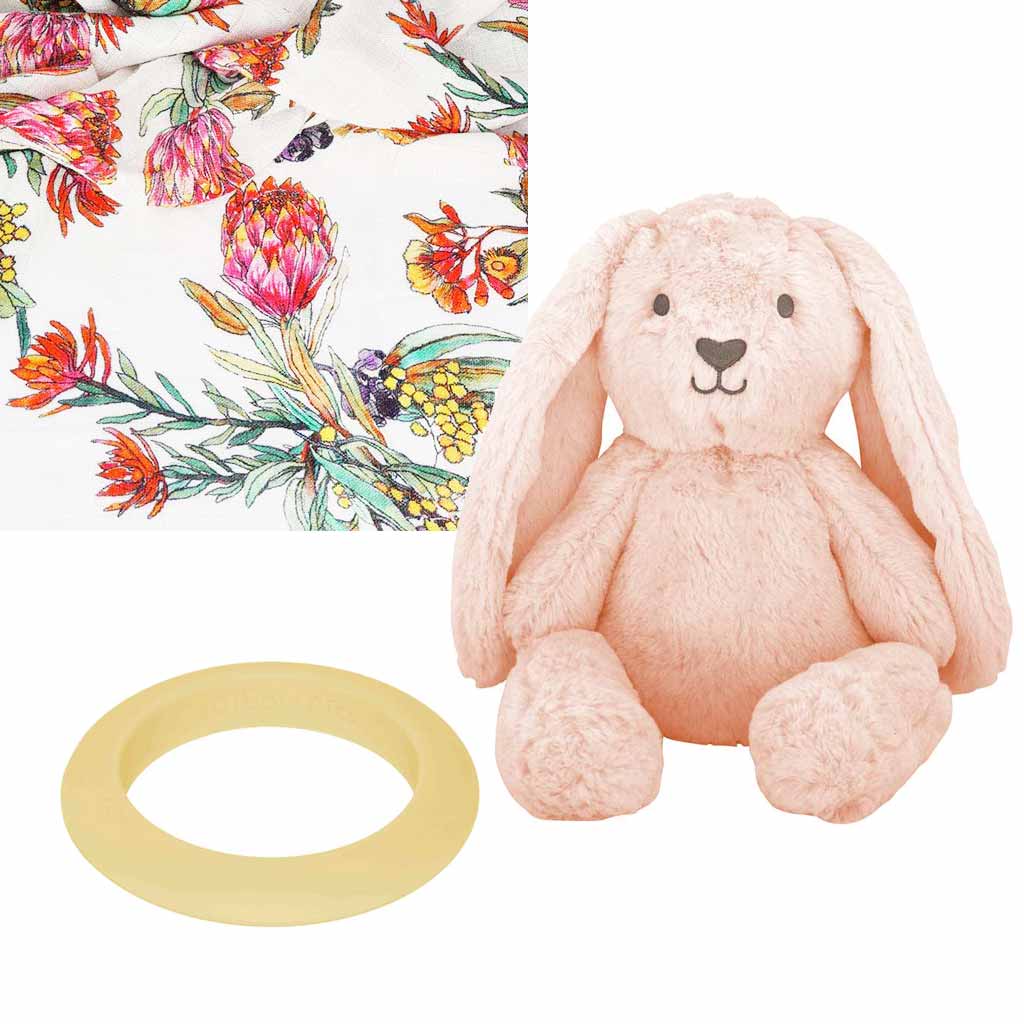 Adorable Baby Girls Bunny Gift Set - Cute Plush Bunny Toy & Outfit for Newborns, Infants & Toddlers - Perfect for Easter, Baby Showers & Birthday Gifts