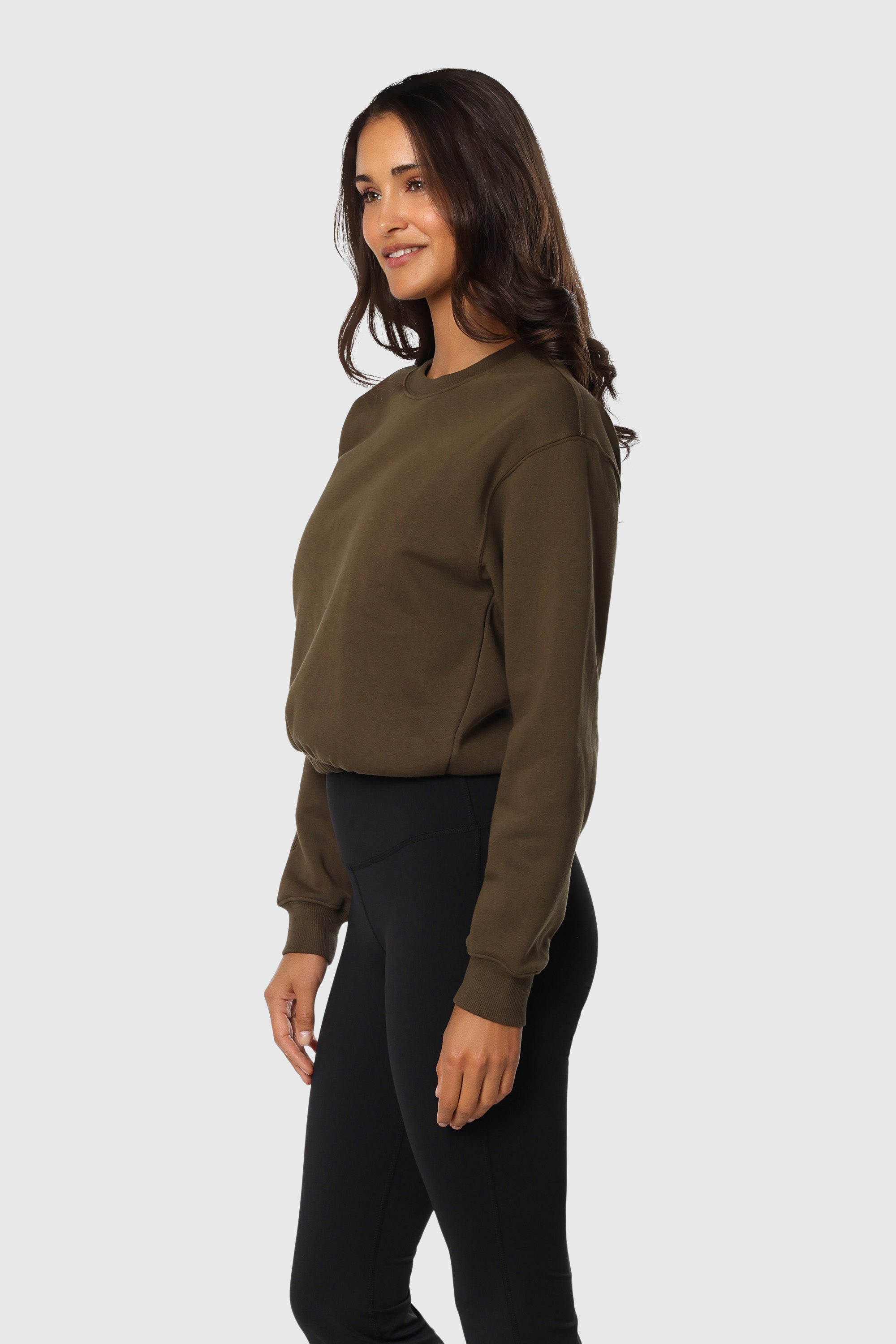 Cinch Waist Crewneck Sweater for Women - Slim Fit Turtleneck Pullover for Fall & Winter | Perfect for Office, Date Night & Casual Outfits