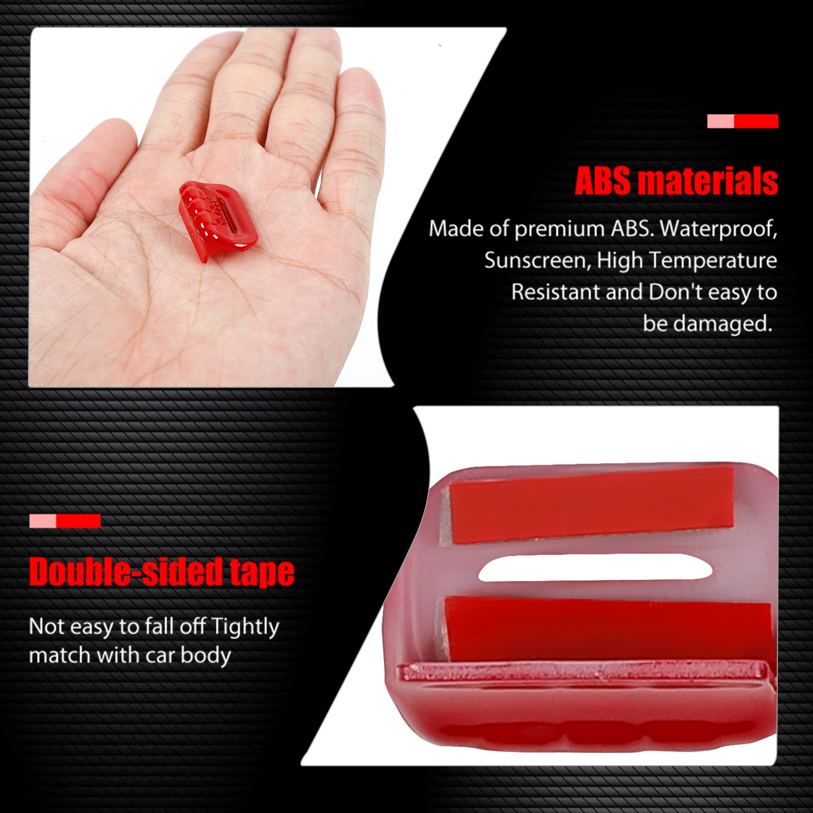 4PCS Red Window Switch Button Cover Trim Interior Accessories for Jeep Wrangler JL JLU Gladiator JT 2018-2024 - Upgrade Your Ride with Durable Protection & Stylish Look (Perfect for Off-Roading & Daily Commute)