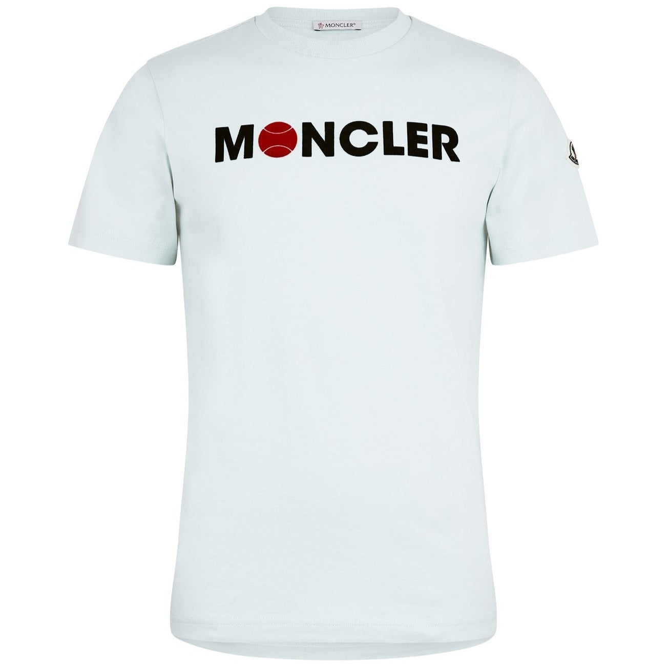 Moncler Flocked Logo T-Shirt for Men & Women | Premium Cotton Comfort Fit | Casual & Streetwear Style | Perfect for Everyday Wear & Outings