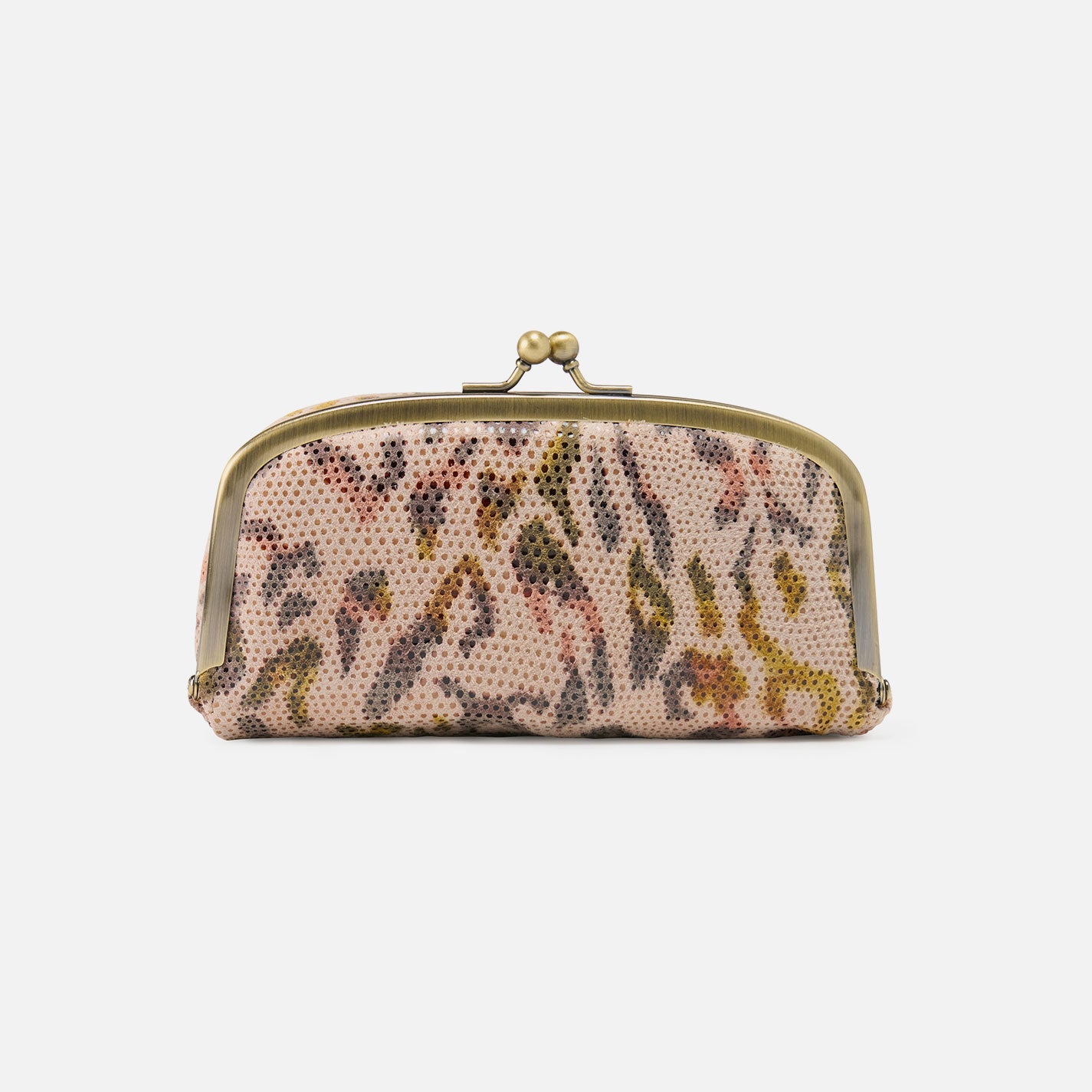 Printed Leather Face Frame Pouch - Stylish Summer Safari Accessory for Travel & Outdoor Adventures
