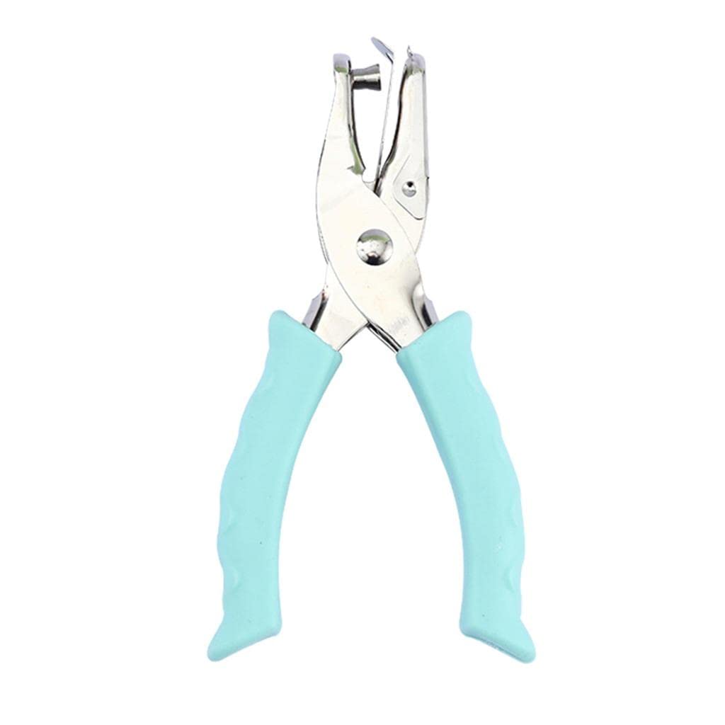 6mm Handheld Single Hole Punch Tool - Metal Paper Punch for Notebooks, Documents & DIY Crafts - Perfect for Office, School & Scrapbooking Projects