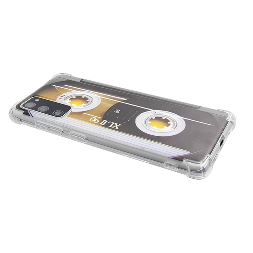 Samsung Galaxy S20 FE Case 5G - Shockproof Cassette Tape Design Protective Cover for Samsung Galaxy S20 FE 6.2 Inch | Trendy Retro Style, Durable Bumper Case - Perfect for Music Lovers & Daily Protection