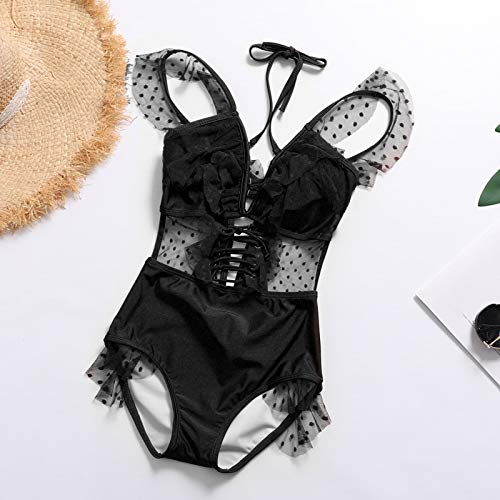 Sexy One-Piece Swimsuit for Women - MQYZDT LSY Bathing Suit, Tummy Control Swimwear for Beach, Pool, Vacation & Summer Activities