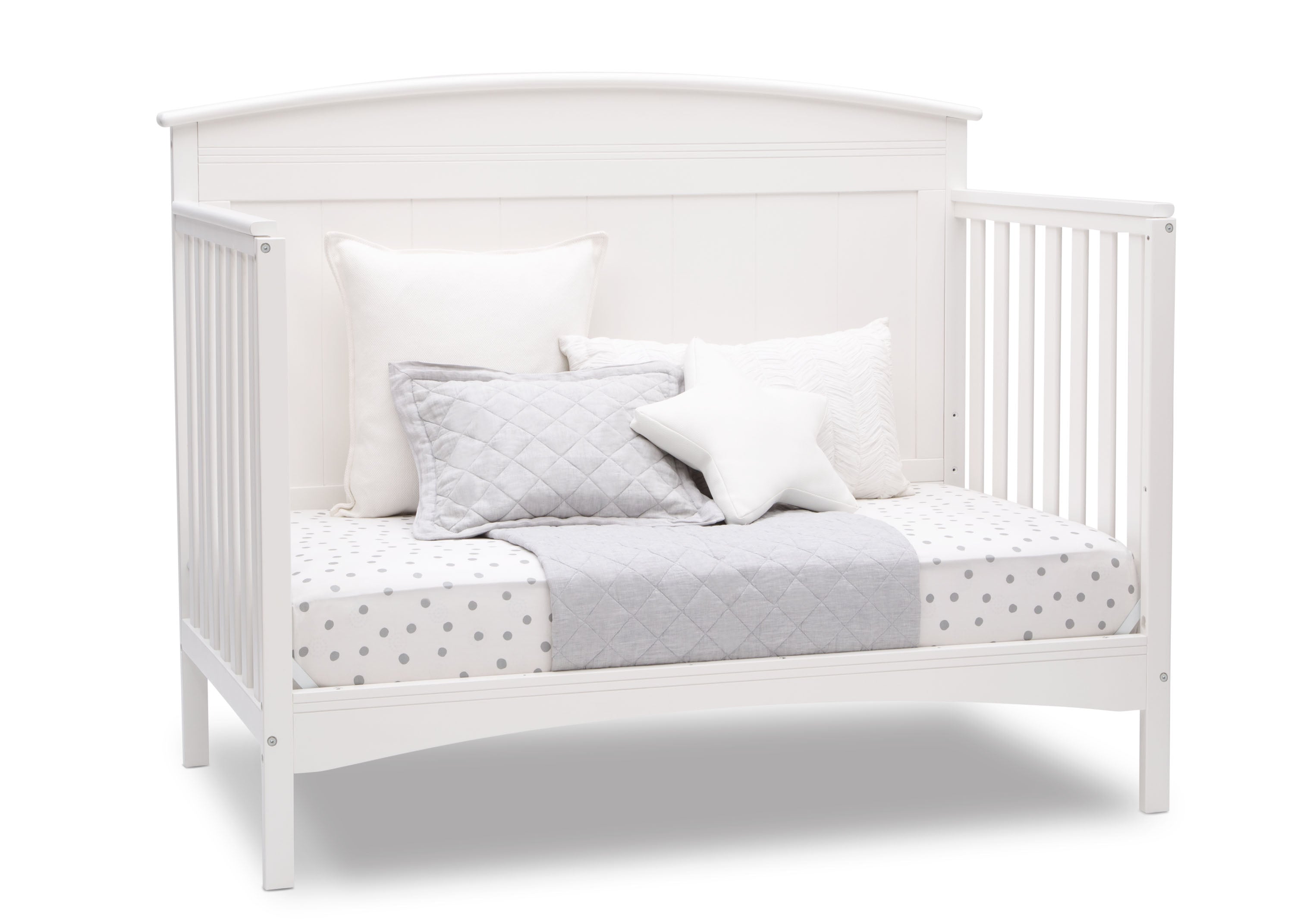 Archer Deluxe 6-in-1 Convertible Baby Crib - Toddler Bed, Daybed & Full-Size Bed - Safe Nursery Furniture for Newborns & Kids - Perfect for Bedrooms, Daycare & Guest Rooms