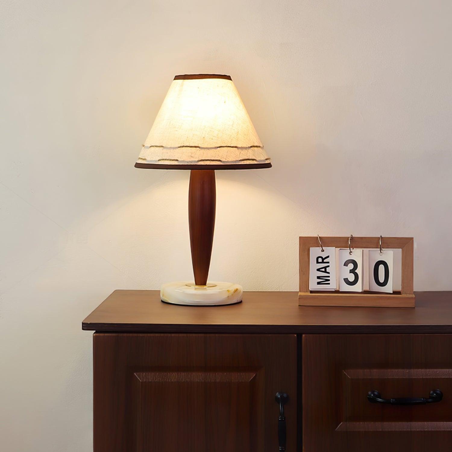 Modern Conical Table Lamp - Stylish Home & Office Lighting for Bedroom, Living Room, and Workspace