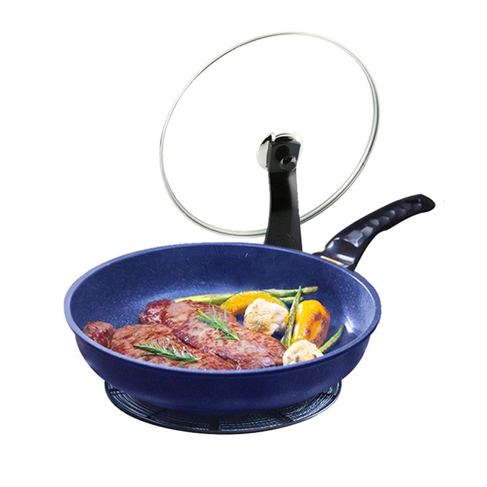 Premium GDSKL Cast Iron Skillet, Uncoated Seasoned Iron Frying Pan - 19.3
