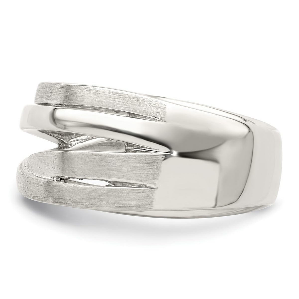 925 Sterling Silver Solid Polished Brushed Ring for Women | Elegant Stackable Band | Perfect for Everyday Wear, Gift Giving & Special Occasions