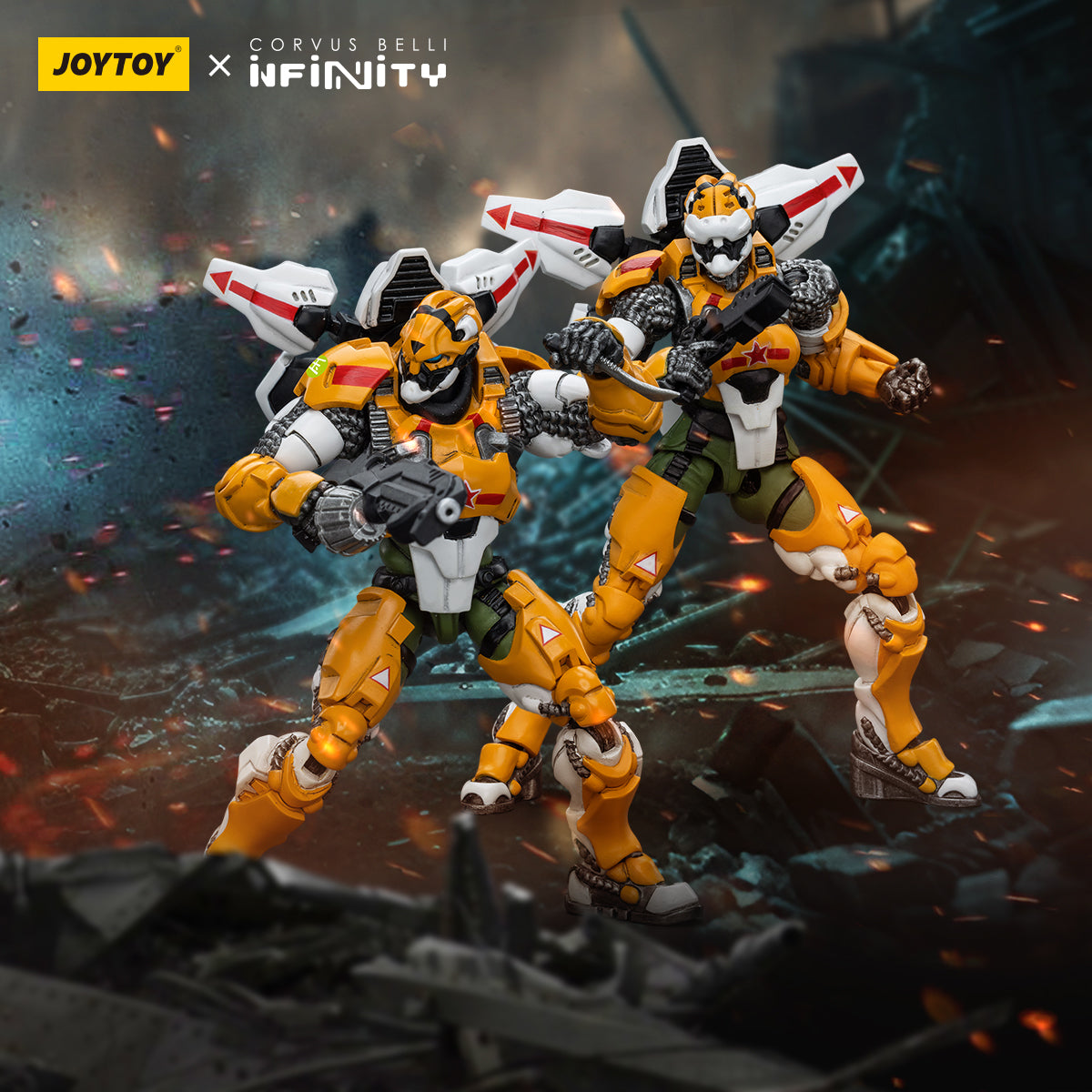 JOYTOY 1/18 Scale Infinity Yu Jing Special Action Team Black Ops Tiger Soldier Action Figure - Collectible Military Model for Display & Wargaming Scenes