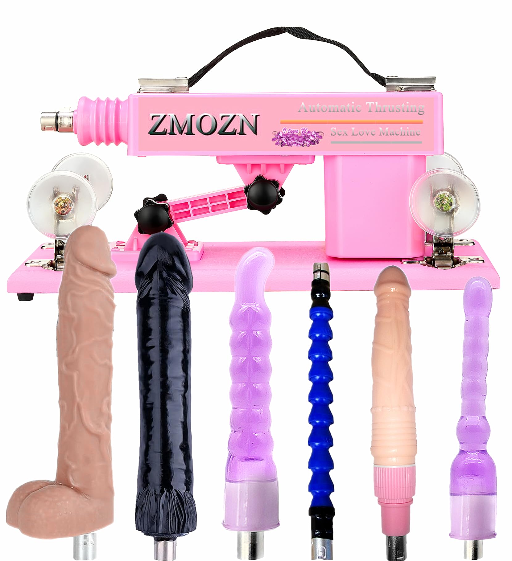 Automatic Love Machine for Women - Hands-Free Thrusting Sex Toy with 6 Attachments & Realistic Dildo, 3 XLR Connector - Perfect for Solo Play, Couples Fun & BDSM Scenes