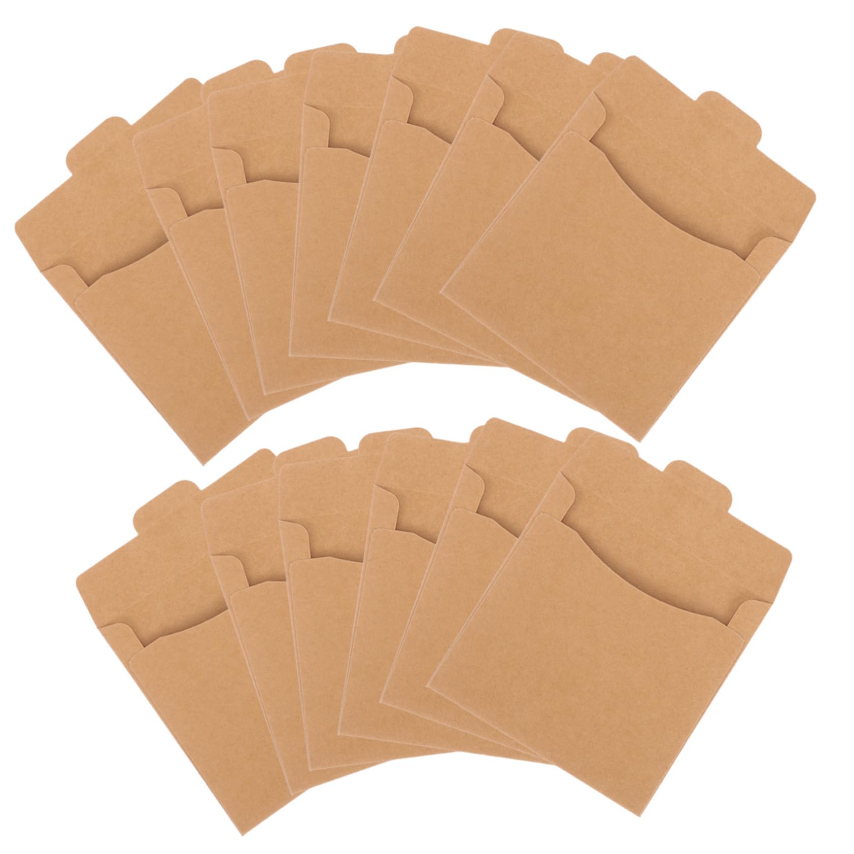 OSALADI 100 Pcs CD Packaging Bags - Blank Cardboard Storage Cases & Kraft Paper Sleeves for CD/DVD Protection - Perfect for Music Collections, Data Backup, and Media Organization