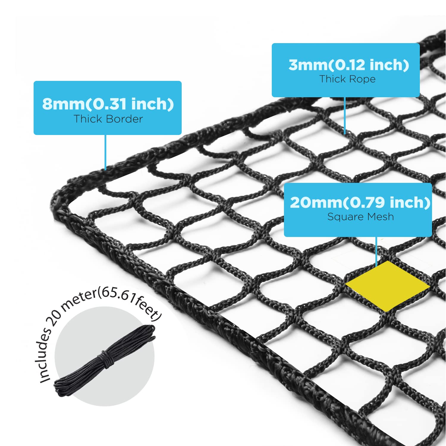 Best Practice Golf Nets for Backyard Training - Multi-Sport Netting for Golf, Hockey, Baseball - Durable Impact Equipment for Driving, Chipping & Pitching - Perfect for Home Practice, Sports Simulators & Outdoor Games