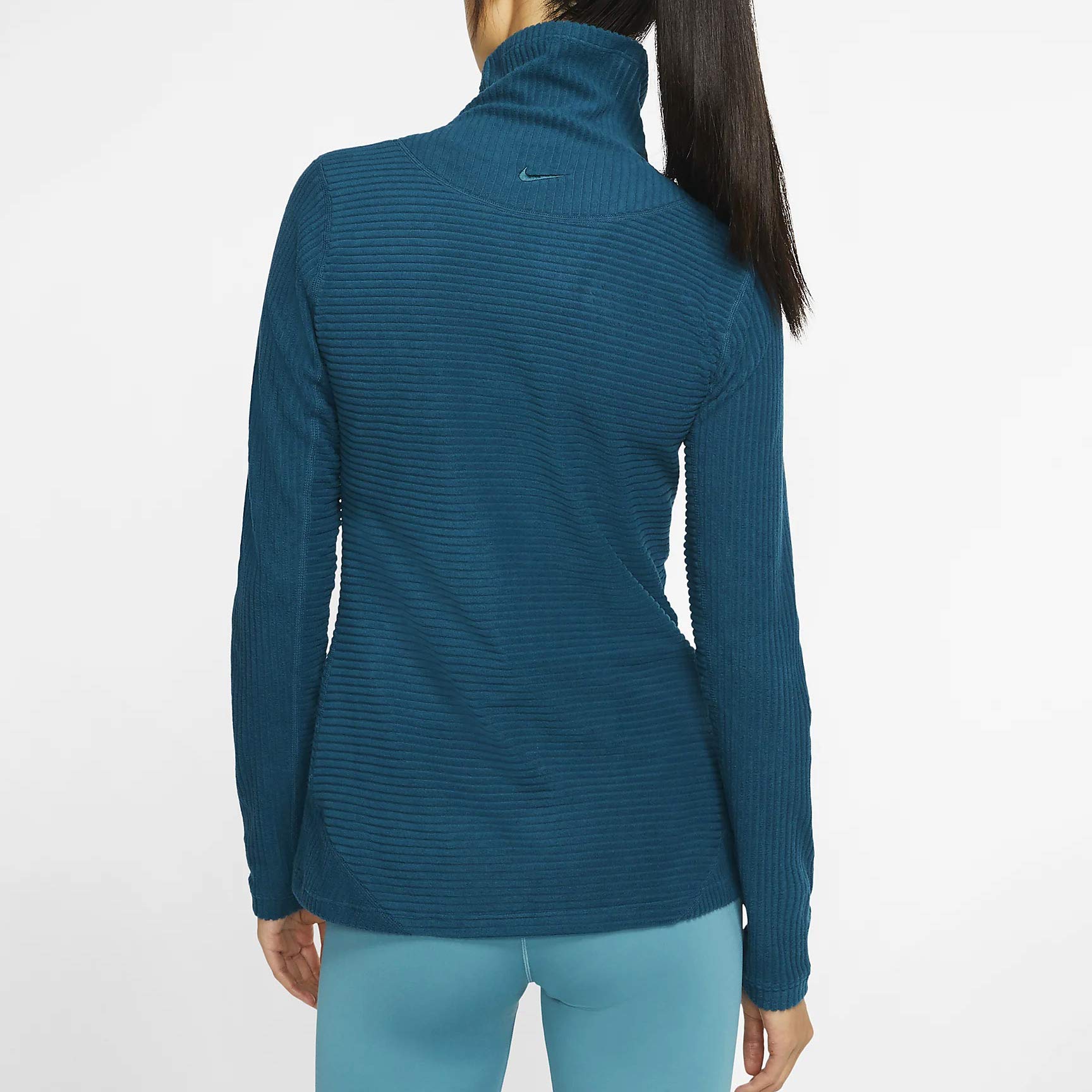 Nike Pro Hyperwarm Women's Training Shirt - Moisture-Wicking Thermal Top for Cold Weather Workouts (Small, Green) | Gym, Running & Outdoor Sports Apparel