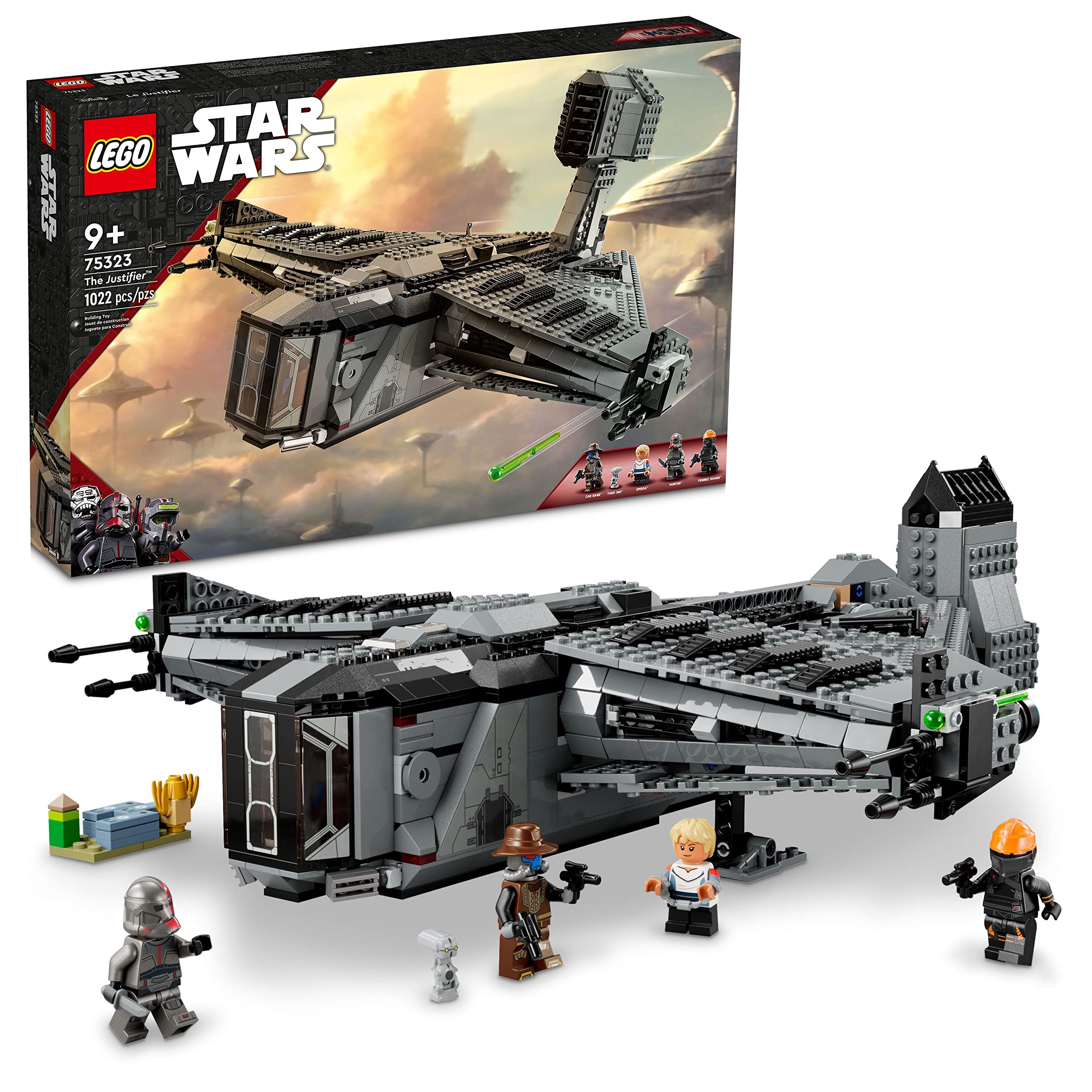 LEGO Star Wars The Justifier 75323 Building Set - Cad Bane Minifigure & Todo 360 Droid | Bad Batch Collection | Buildable Starship Toy for Kids, Boys & Girls | Perfect Gift for Birthday & Space Adventure Play