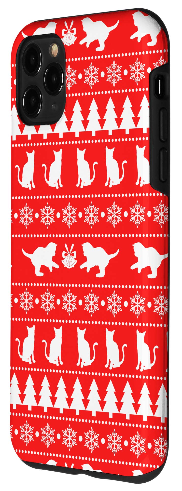 iPhone 11 Pro Max Case - Holiday Christmas Cat Design, Shockproof Protective Cover for iPhone 11 Pro Max - Perfect Gift for Cat Lovers & Christmas Decorations