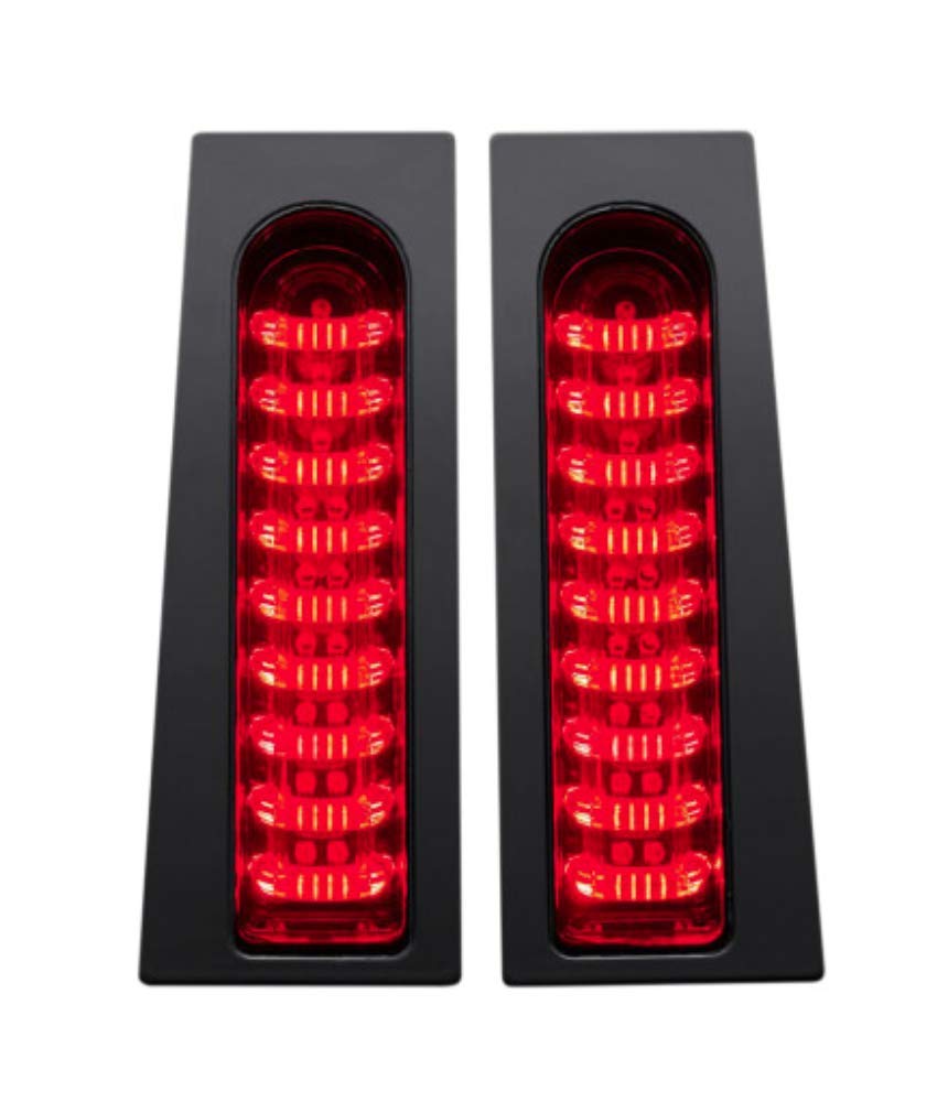 Black ProBEAM Fillerz with Red Lens - High-Quality LED Flashlight for Outdoor Adventures, Camping, Hiking & Emergency Use