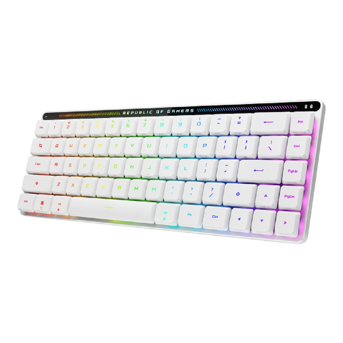 ASUS ROG Falchion RX Low-Profile Wireless Mechanical Gaming Keyboard (Red Switch) - Compact 65% Layout for Esports, Travel & Minimalist Desktop Setup