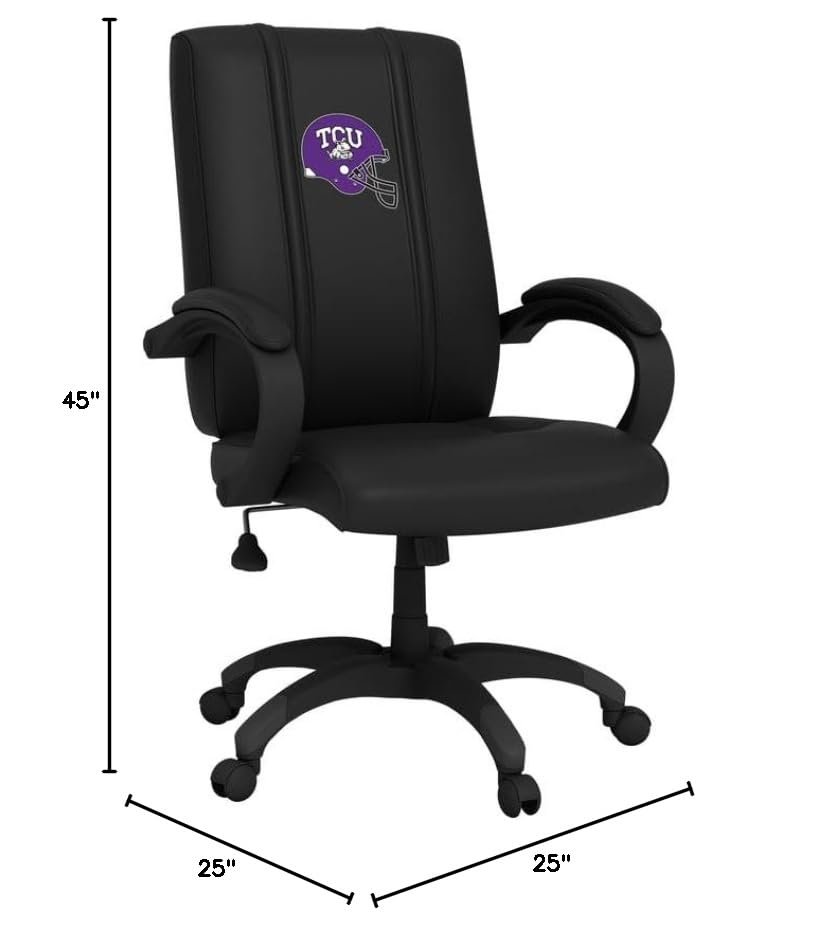 Ergonomic Office Chair with Adjustable Height & Lumbar Support - TCU Alternate Logo Design - Perfect for Home Office, Gaming & Workspace Comfort