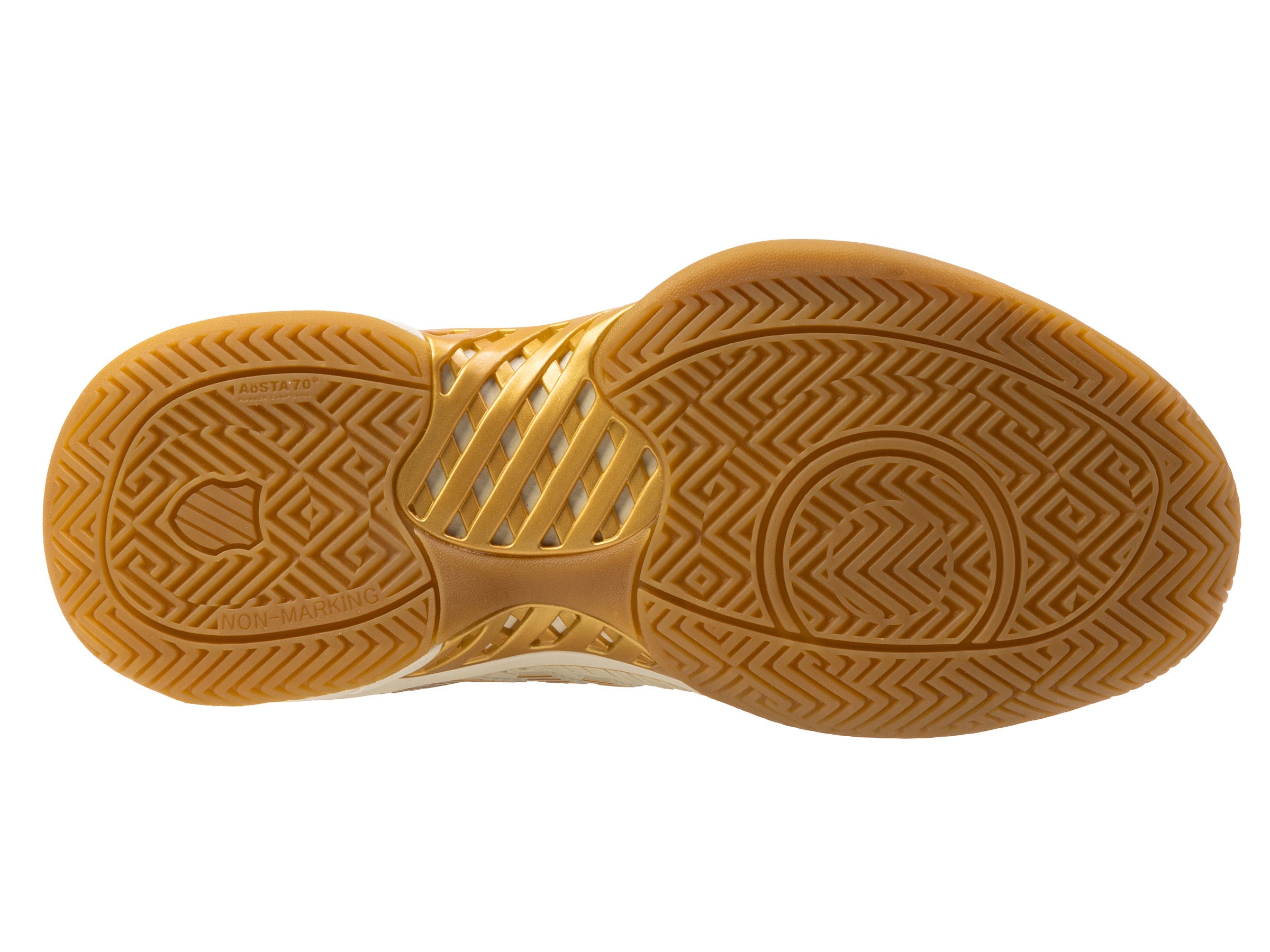 Hypercourt Express 2 Women's Tennis Shoes - Lucky in Love Color (Bone/Bare/Gold) | Lightweight & Durable for Court Sports, Casual Wear & Gym Workouts