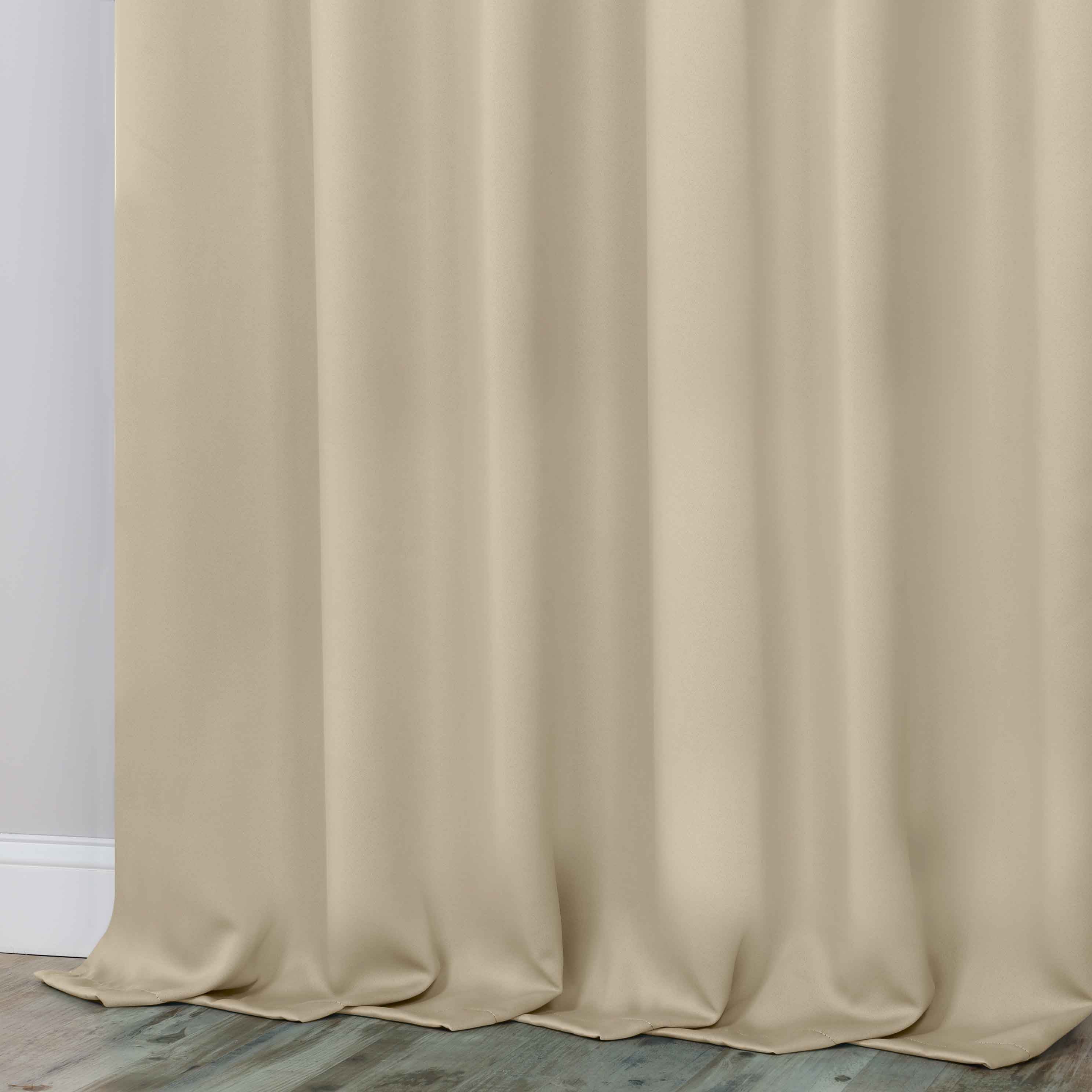 Classic Modern Solid Blackout Curtain Panels - Set of 2 for Bedroom & Living Room - Light Blocking Thermal Insulated Window Drapes for Home Decor