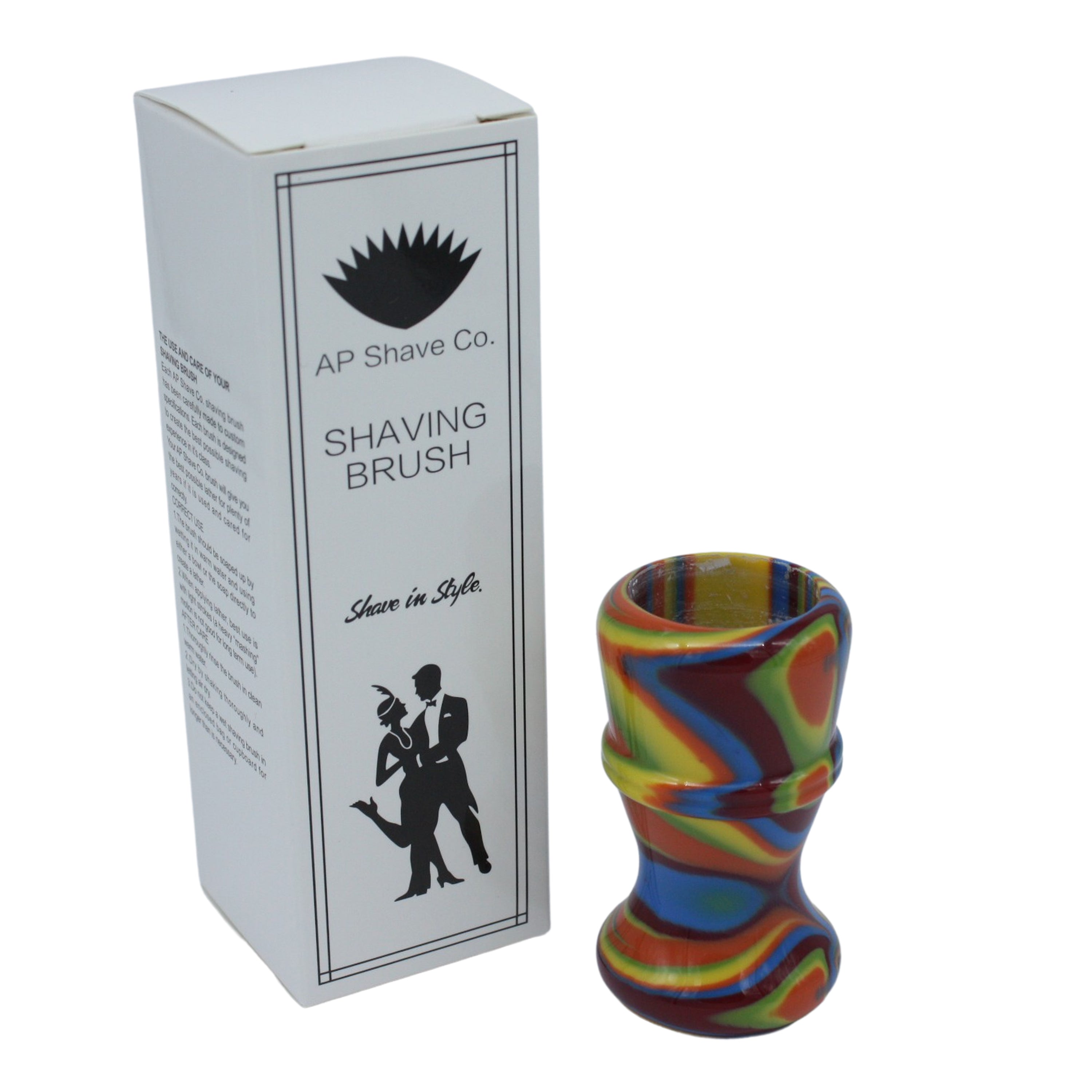 Premium Handcrafted Disco Shaving Brush Handle - Fits 24mm & 26mm Knots - Perfect for Wet Shaving & Grooming Gifts