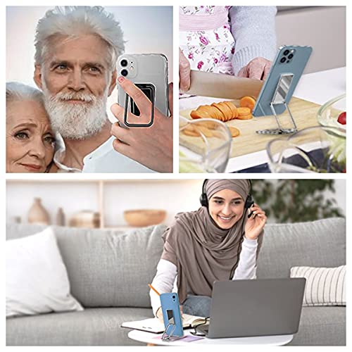 Foldable & Detachable Phone Ring Holder Kickstand - Universal Phone Grip Stand for iPhone, Samsung & Smartphones - Perfect for Watching Videos, Taking Selfies & Secure One-Handed Use