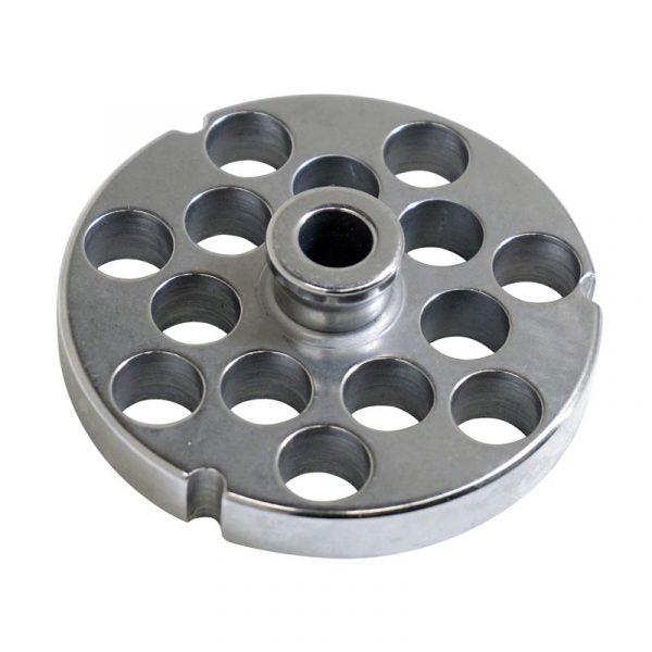 #32 Stainless Steel Machine Plate with Hub and Triple Notch - 3 15/16