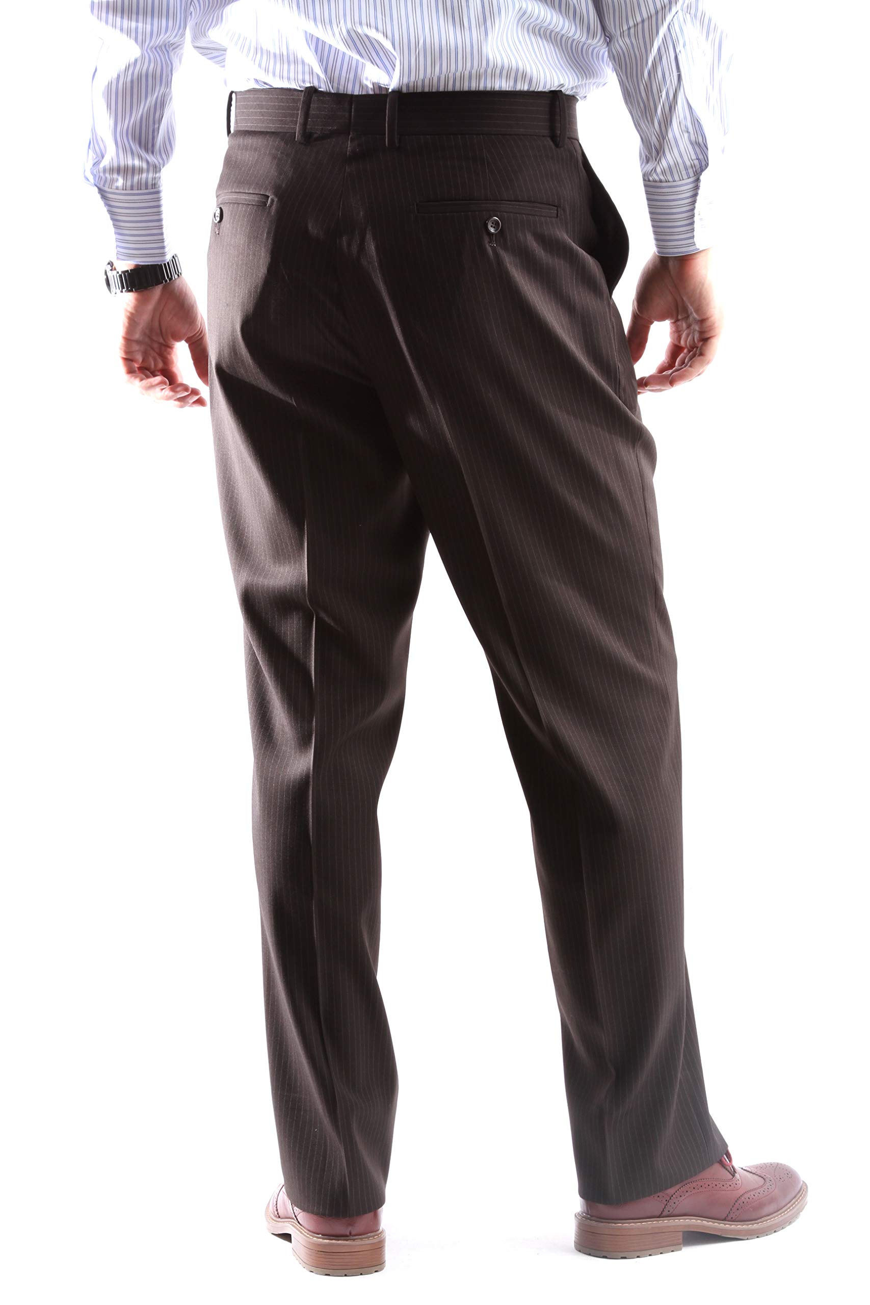 Premium Men's 150s Single Breasted 2-Button Pinstripe Suit - Formal Business Attire for Weddings, Interviews & Office Wear