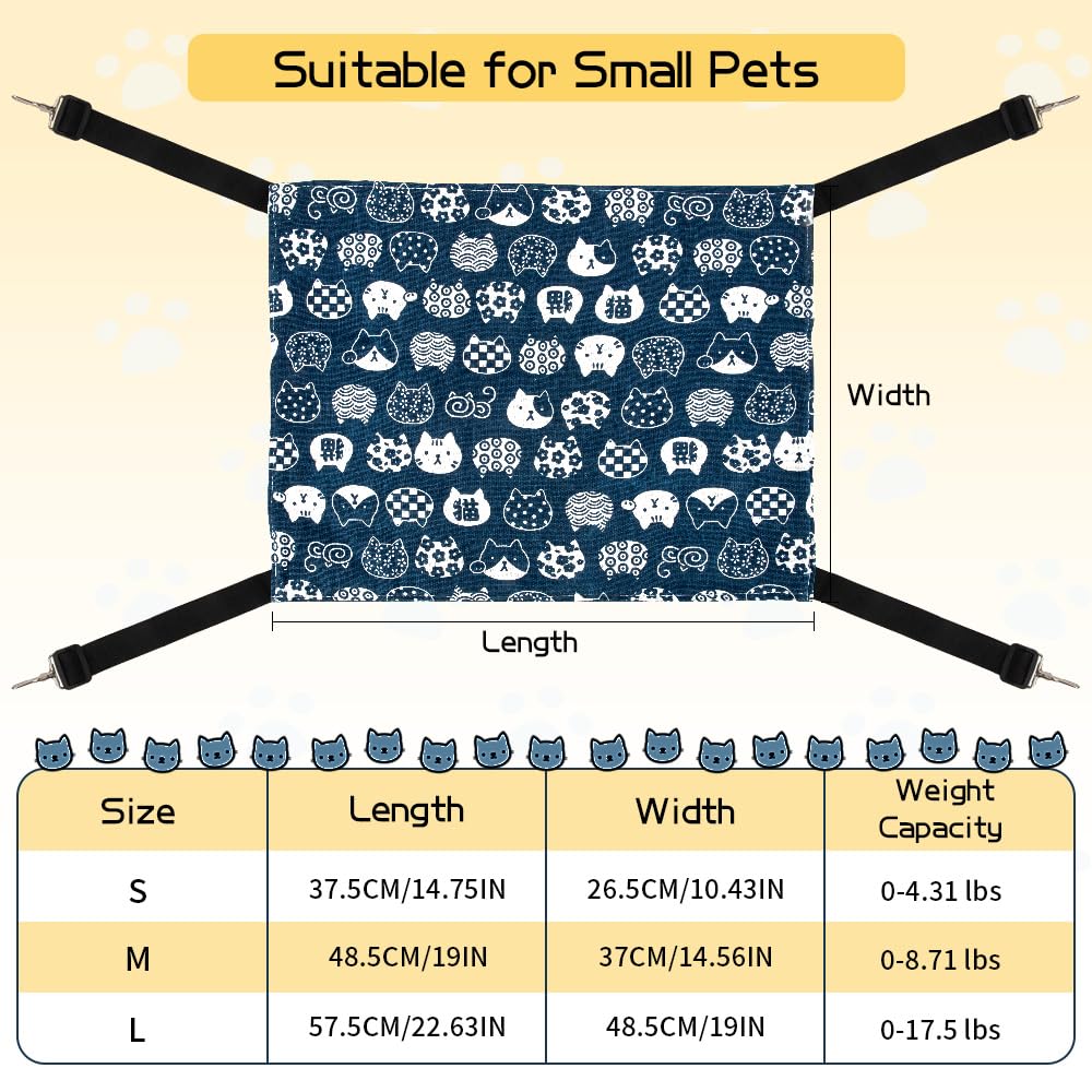 **Premium Cat Hammock & Indoor Pet Bed - Cozy Hanging Cat Cage for Kittens, Ferrets & Small Dogs - Durable Pet Accessories for Relaxing & Sleeping - Perfect for Home, Apartment & Travel Use**