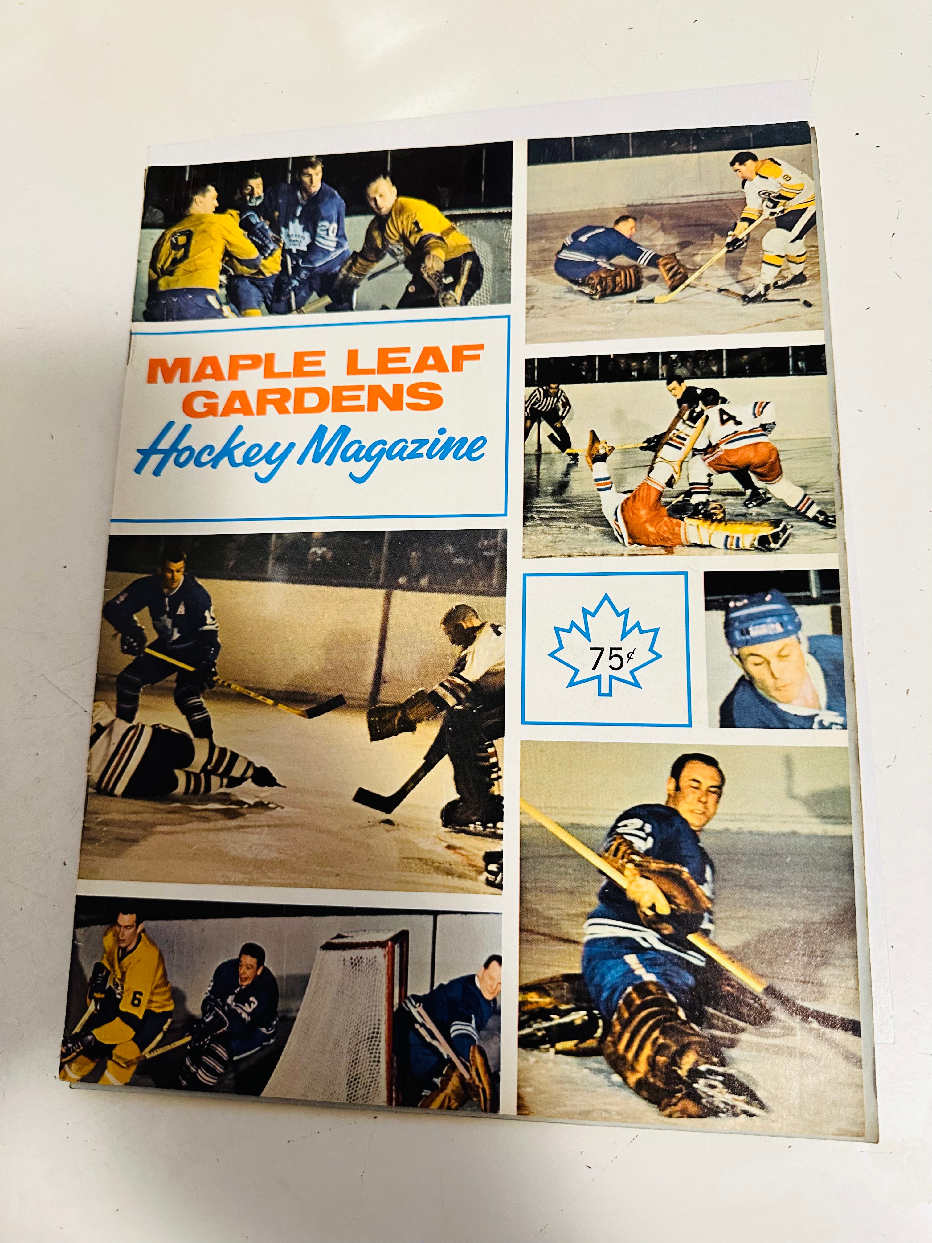 Vintage 1968/69 Maple Leaf Gardens Hockey Game Program - March 8 Collector's Edition | NHL Memorabilia, Sports Collectibles & Hockey Fan Gifts | Perfect for Display, Framing or Hockey History Enthusiasts