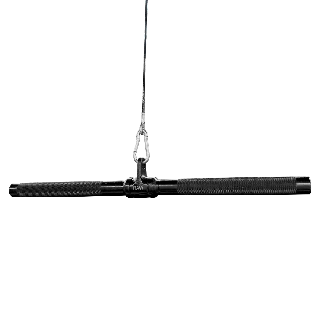 60cm Straight Bar Revolving Black XL - Perfect for Home Gyms, Fitness Training, and Strength Workouts