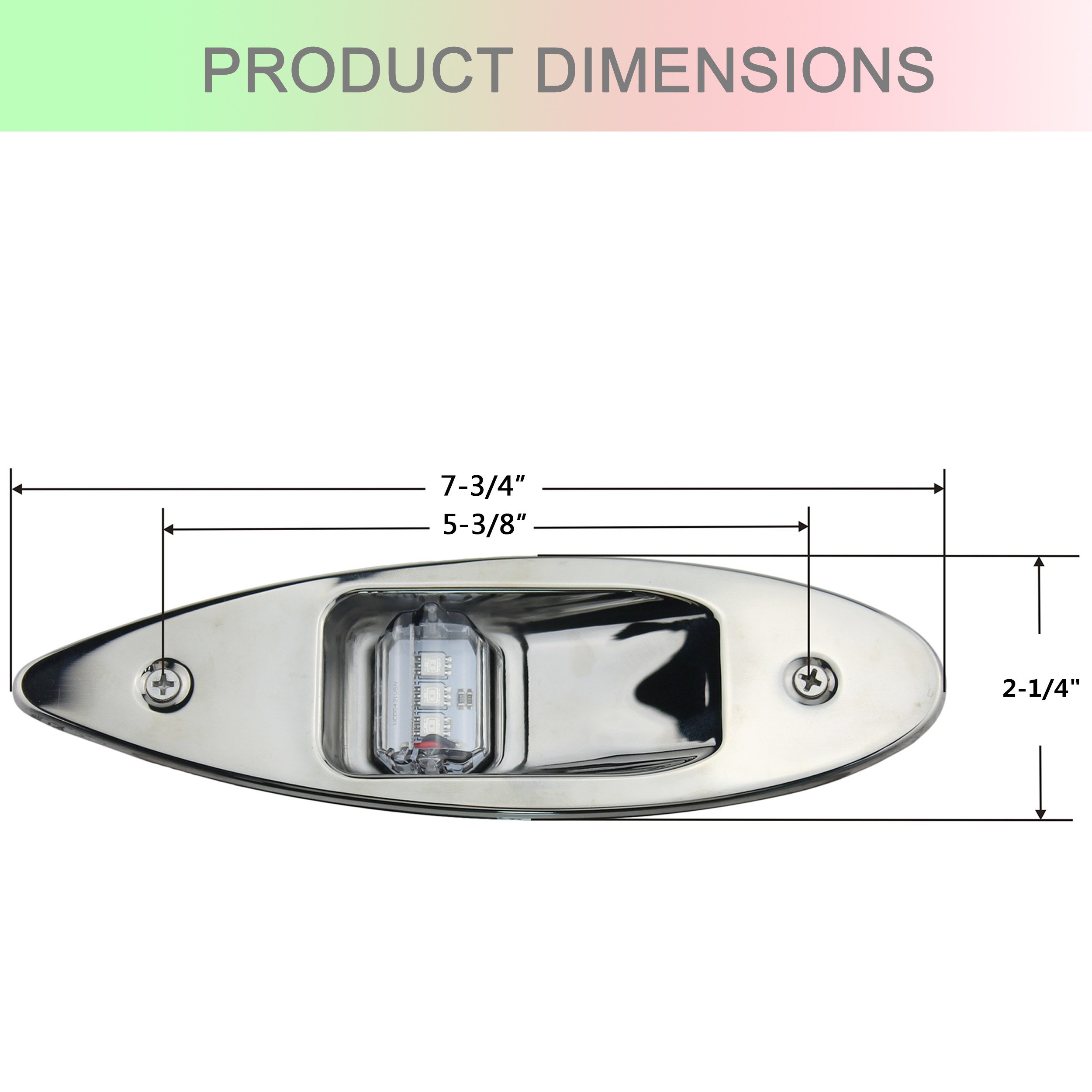 IZTOSS 12V Marine LED Navigation Lights - Waterproof Boat Bow & Side Lights for Boats, Yachts, Kayaks - Perfect for Night Sailing, Fishing & Water Safety